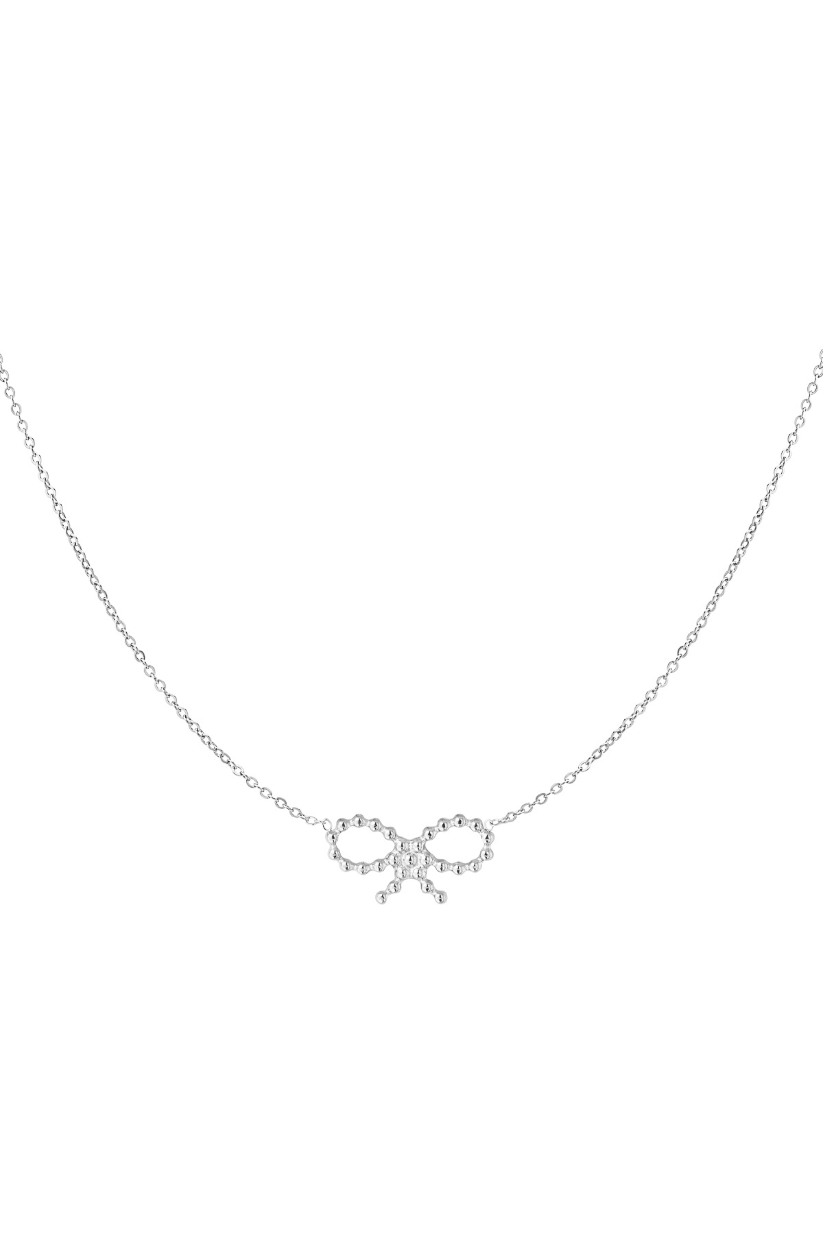 Necklace bows sunday - silver 