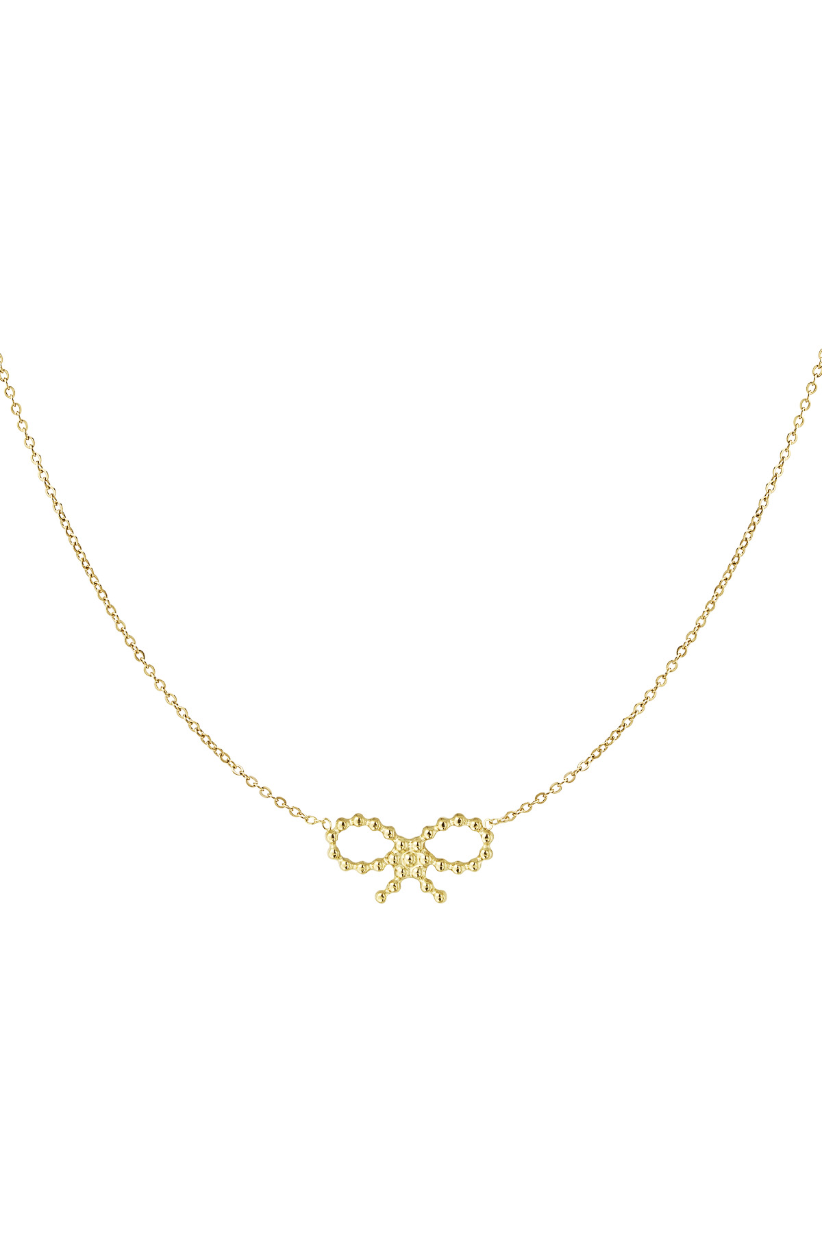 Necklace bows sunday - gold h5 