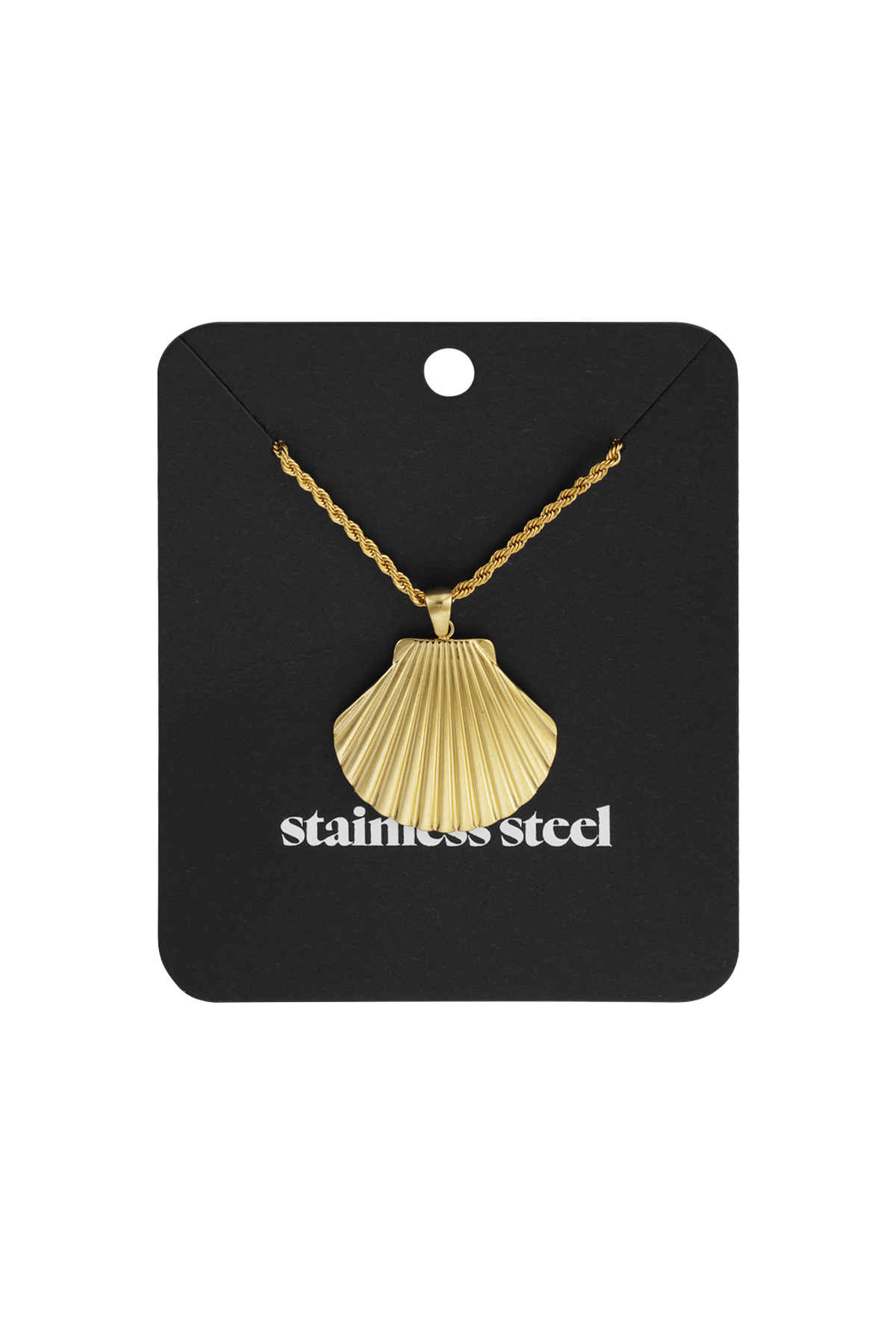 Shell statement ketting - goud h5 Afbeelding3