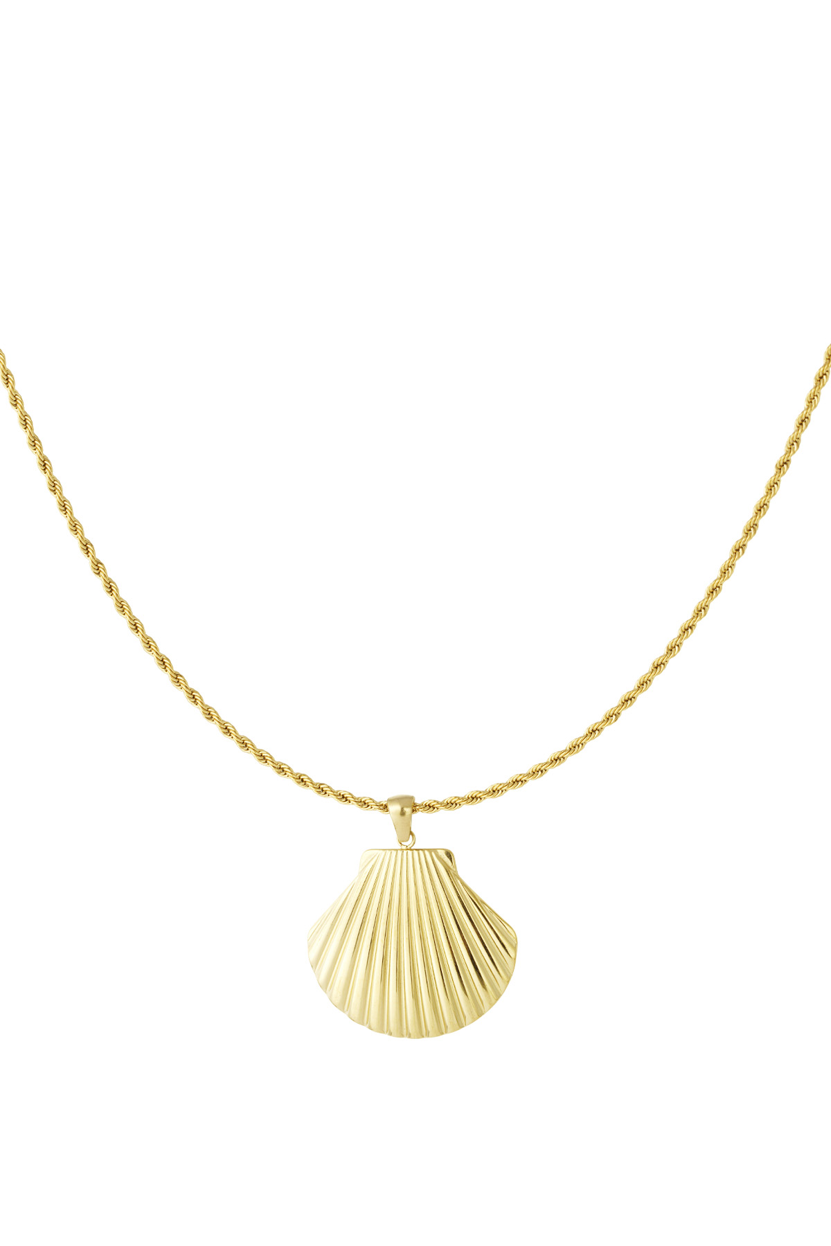 Statement-Halskette mit Muscheln – Gold h5 