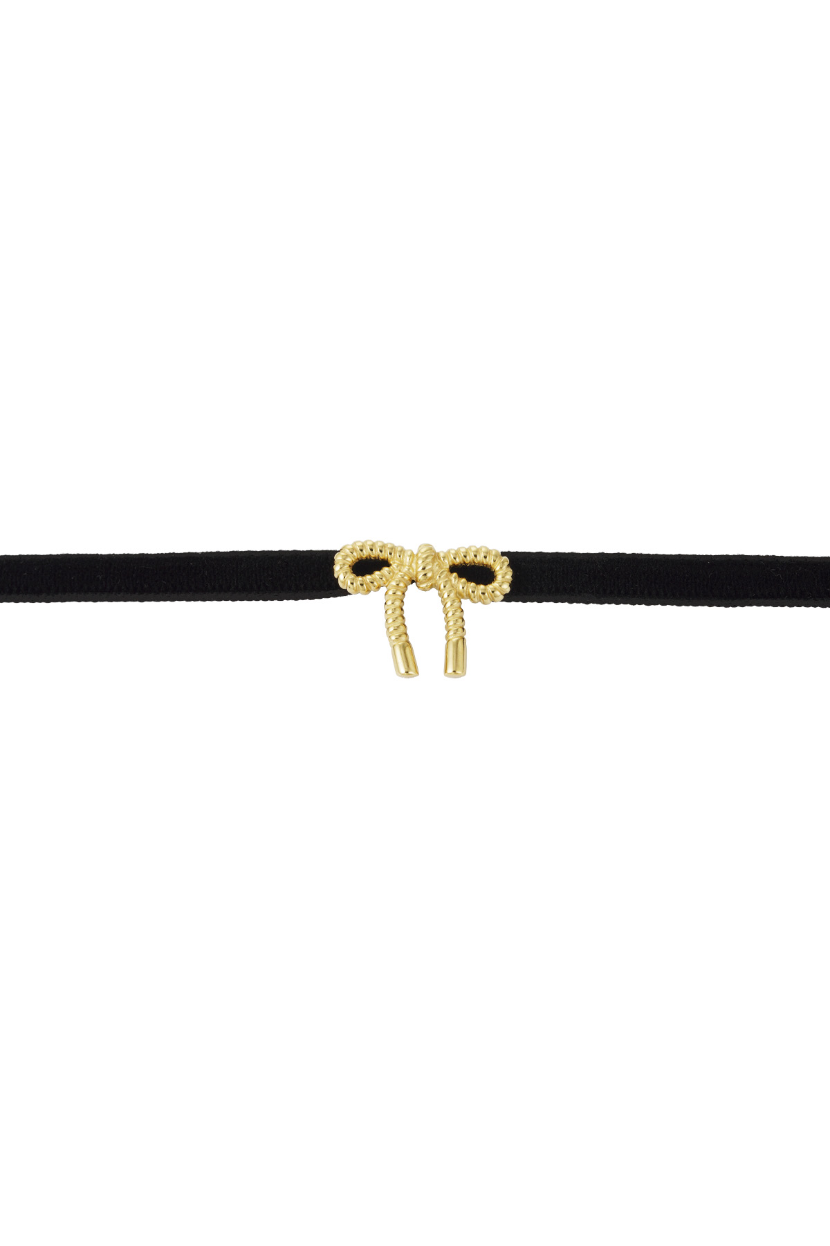 Choker strik - goud Afbeelding3