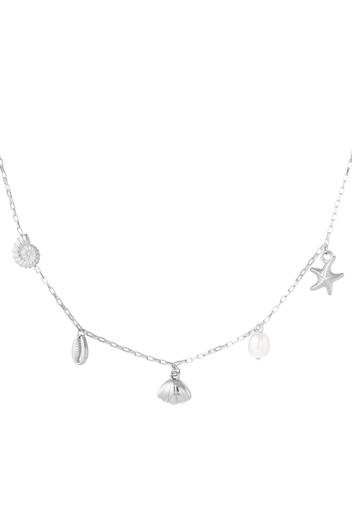 Oceaan Breeze Ketting - zilver h5 