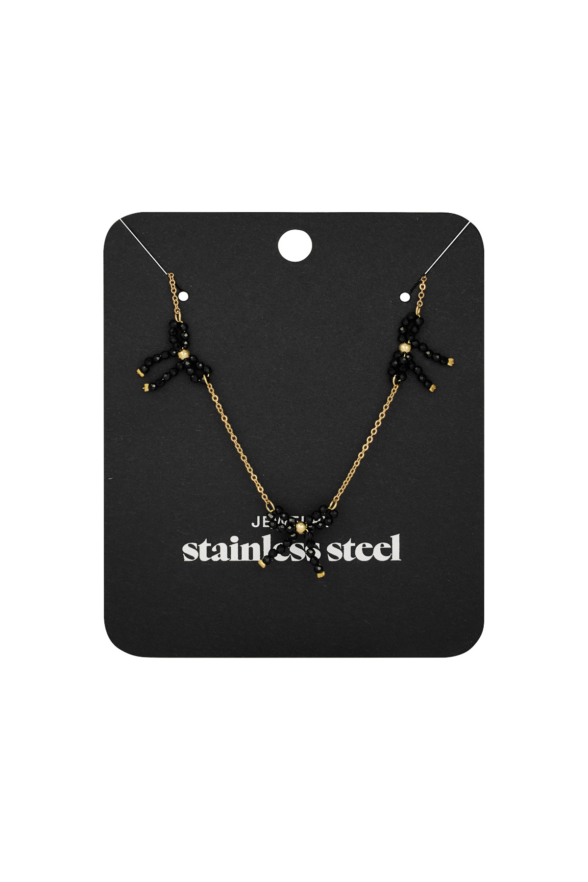 Collana con fiocchi di perline - oro h5 Immagine2