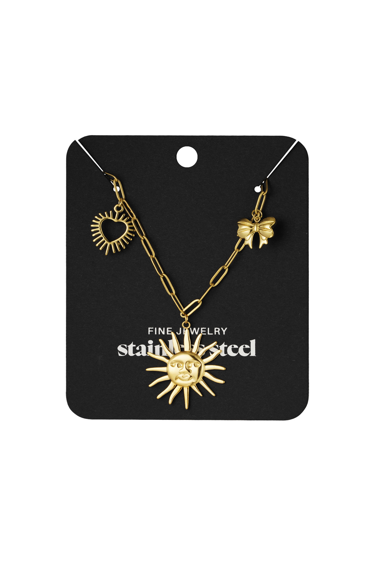 Collana con ciondoli funky - oro h5 Immagine4