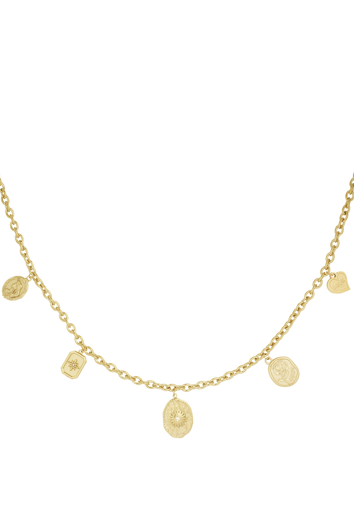 Urban chic necklace - gold h5 