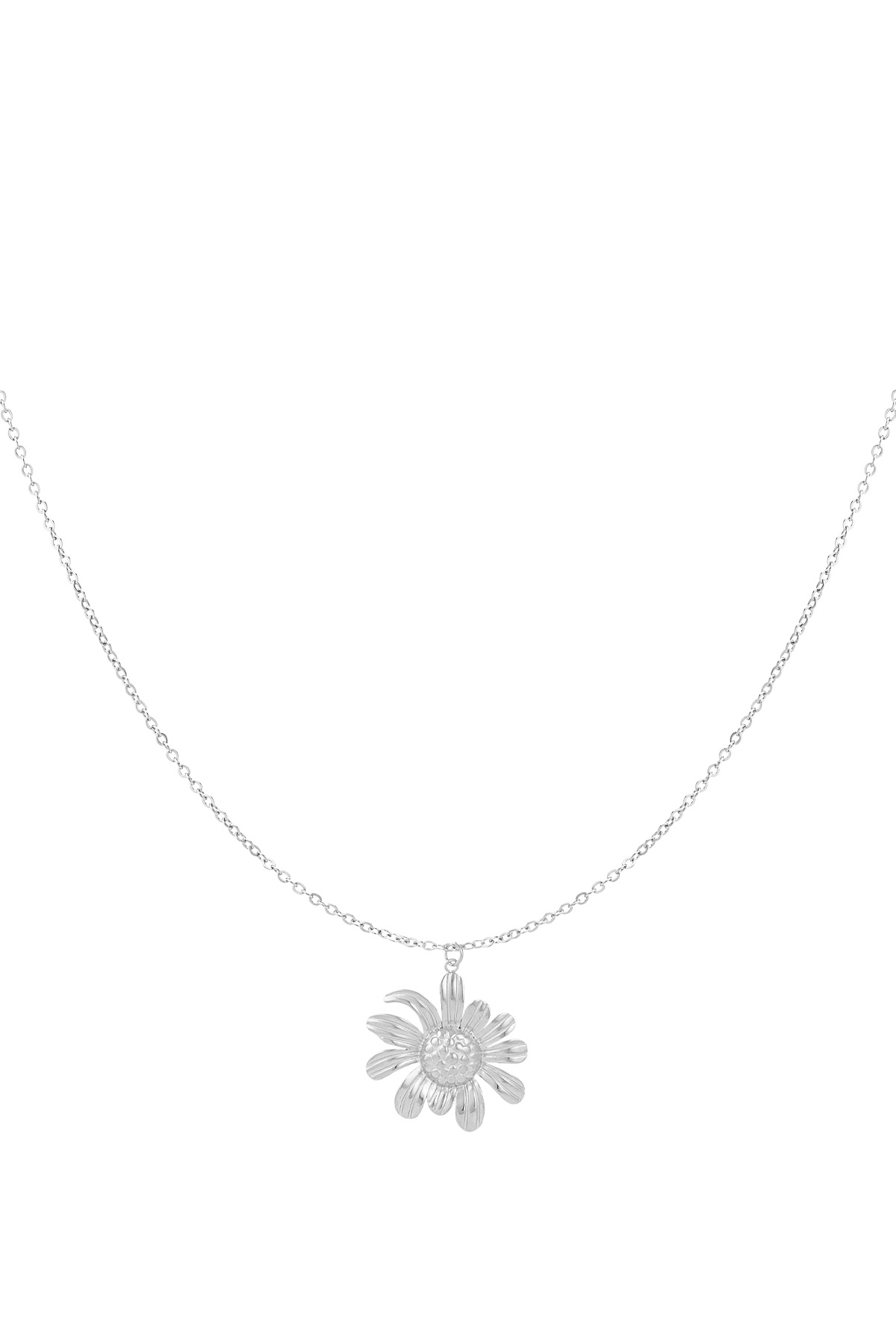 Happy daisy necklace - silver h5 