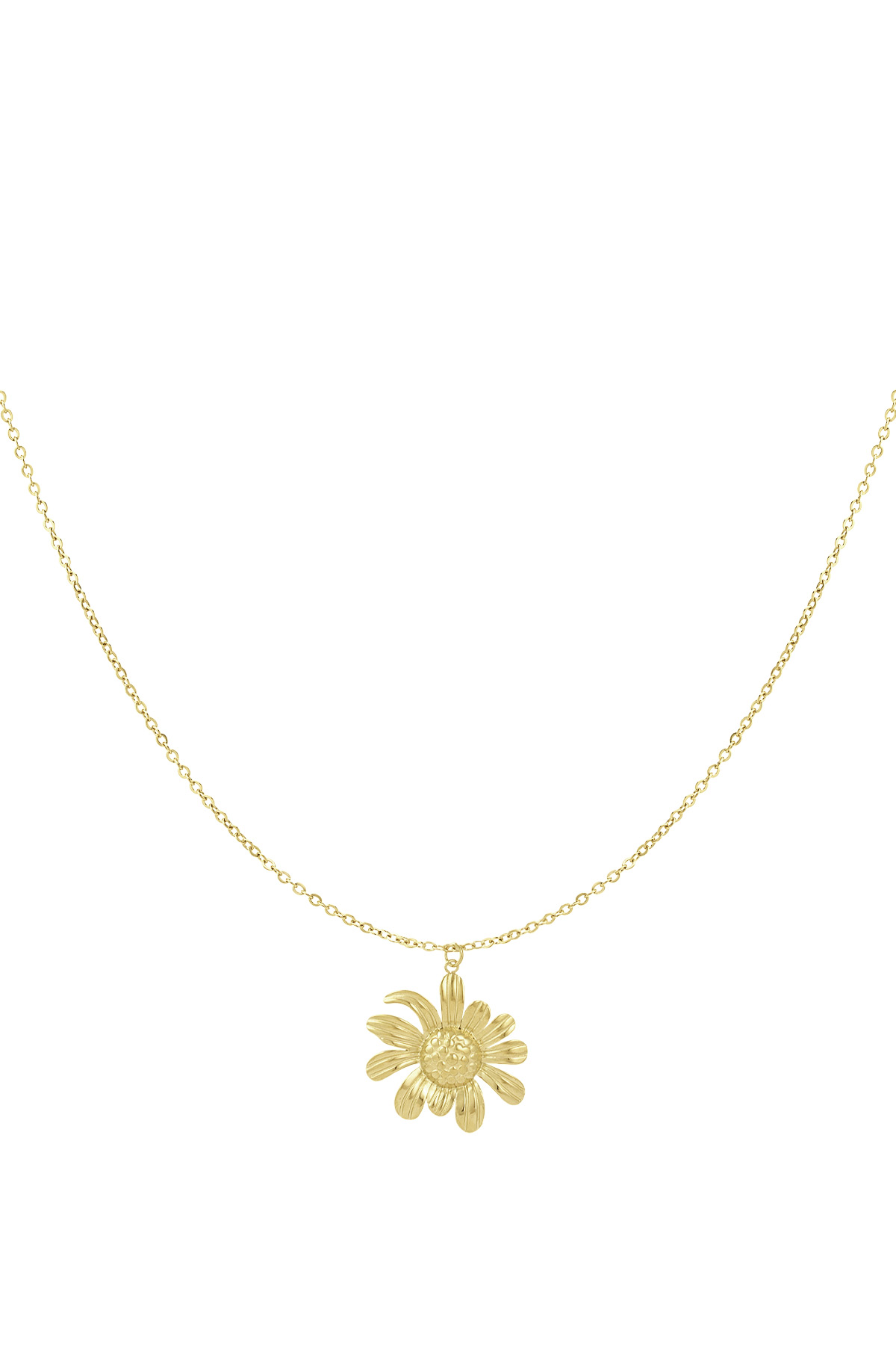 Collar de margaritas felices - oro h5 