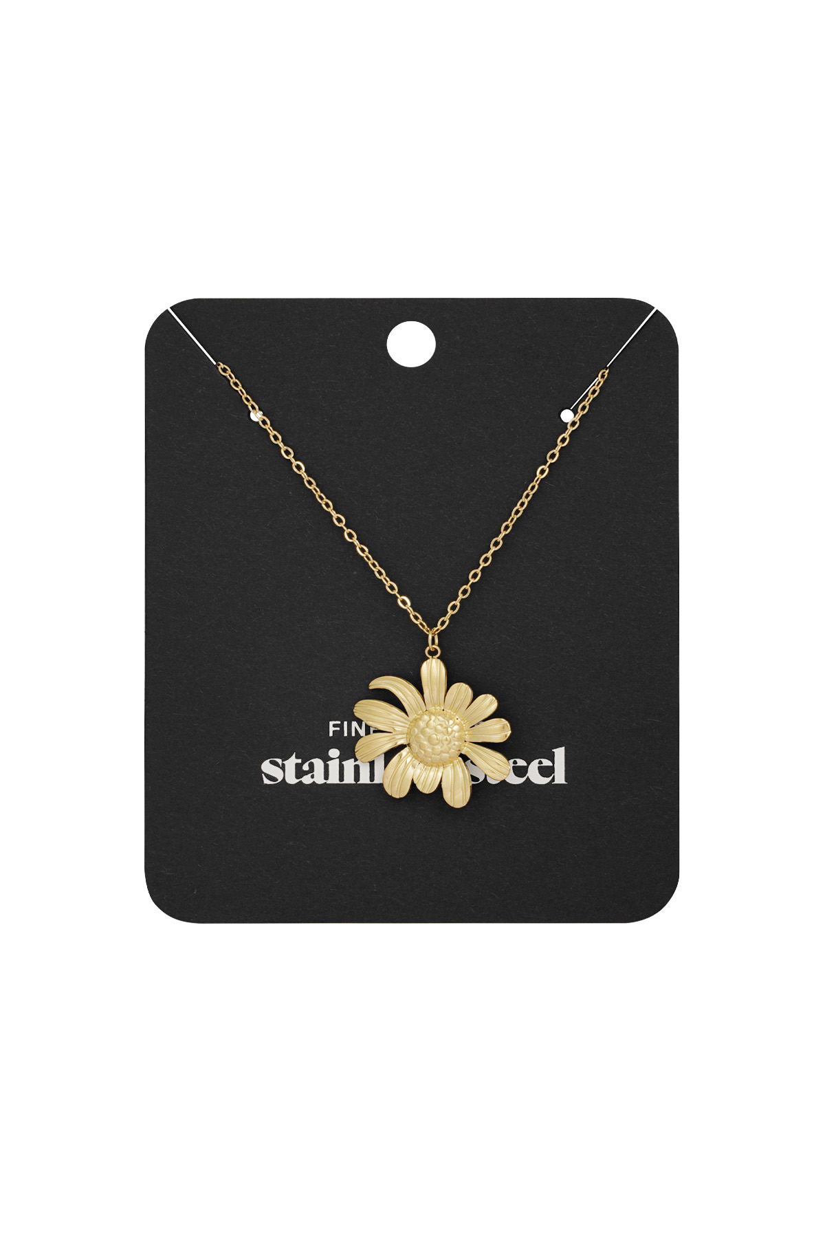 Happy daisy ketting - goud h5 Afbeelding3