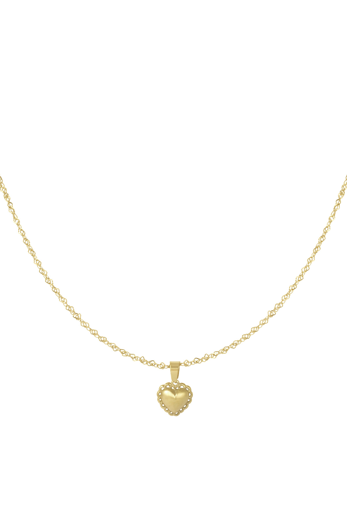 Collier "Aime-nous pour toujours" - or h5 