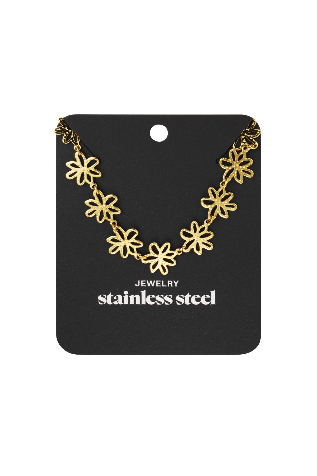 Flower Party Necklace - Gold h5 Picture3