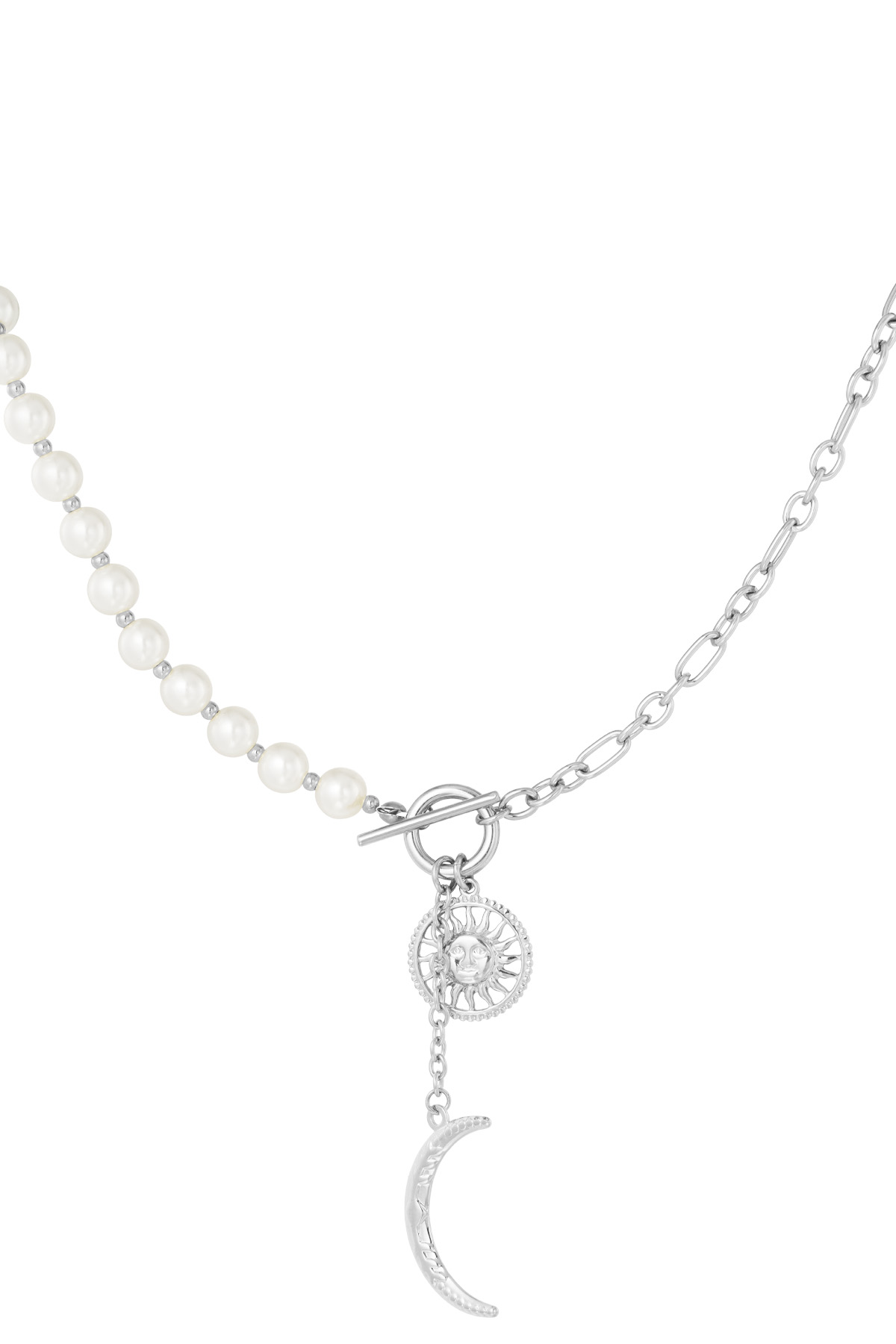 Collier coucher de soleil étincelle - argent h5 