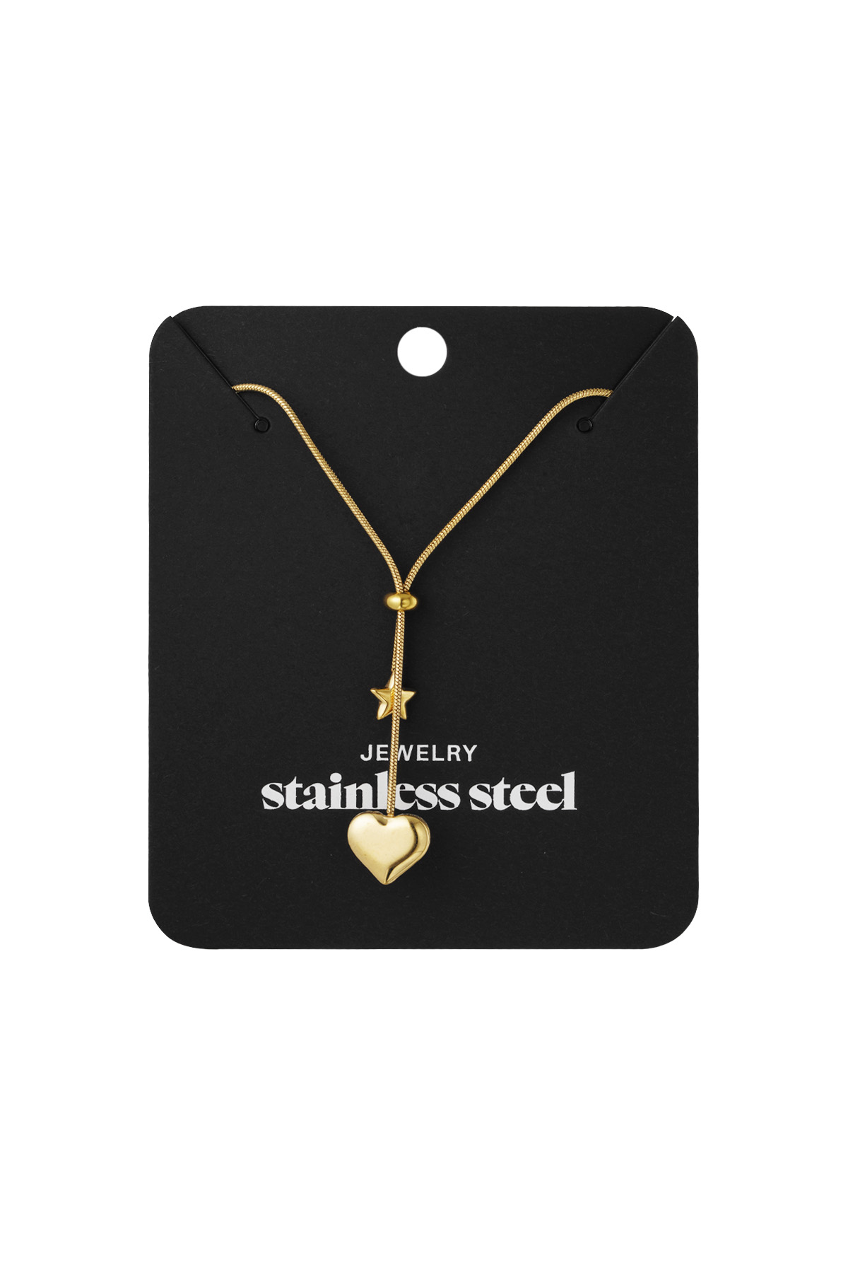 Twinkling heart ketting - goud h5 Afbeelding3