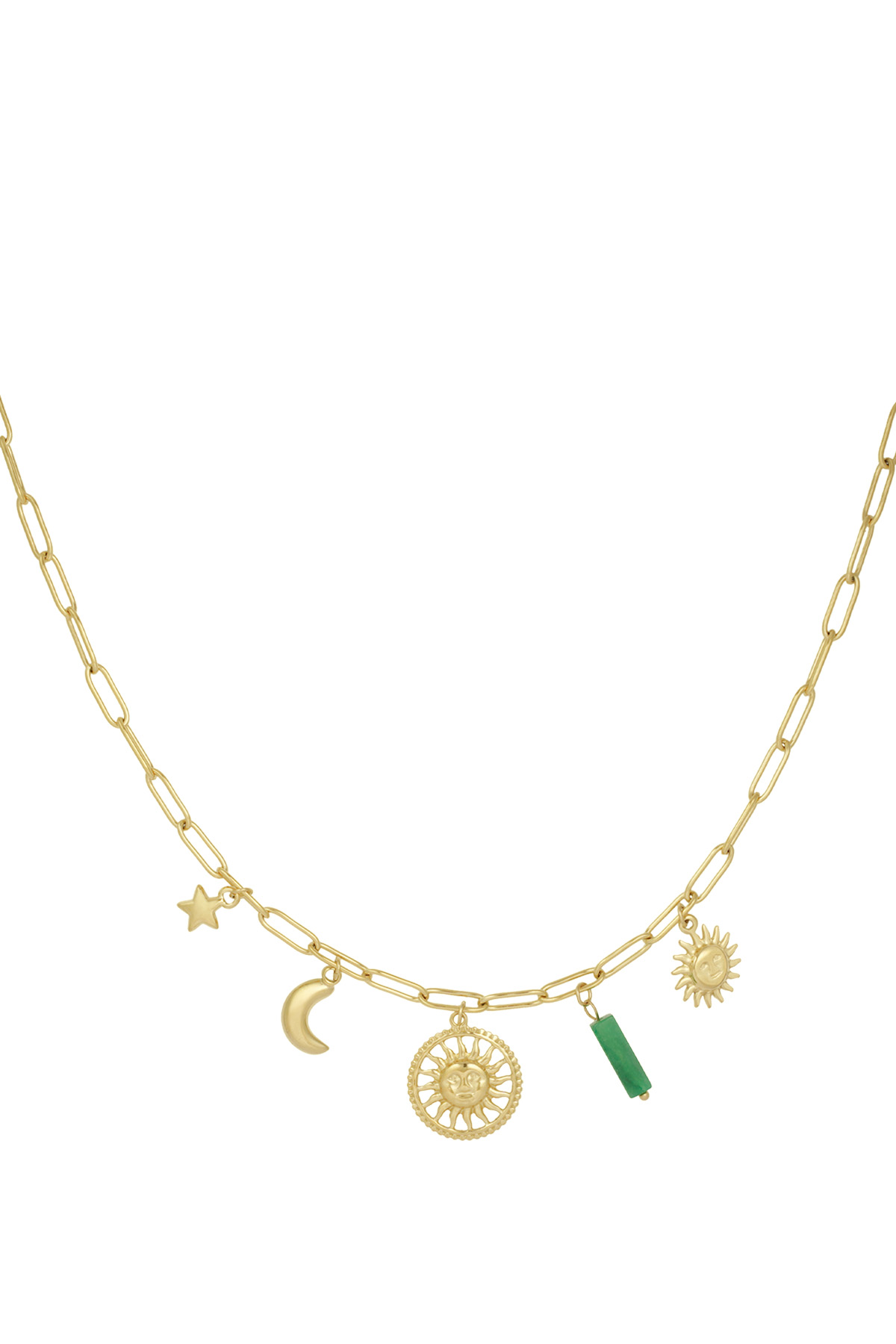 Necklace radiant rays - gold h5 