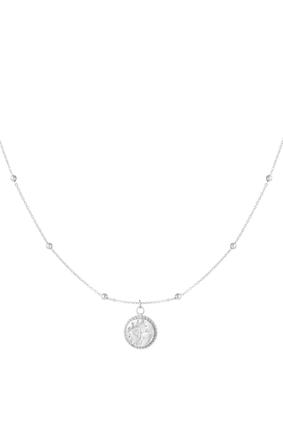 treasure charm necklace - silver h5 