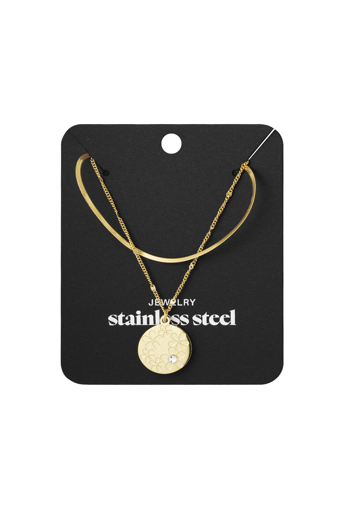 Floral garden ketting - goud h5 Afbeelding3