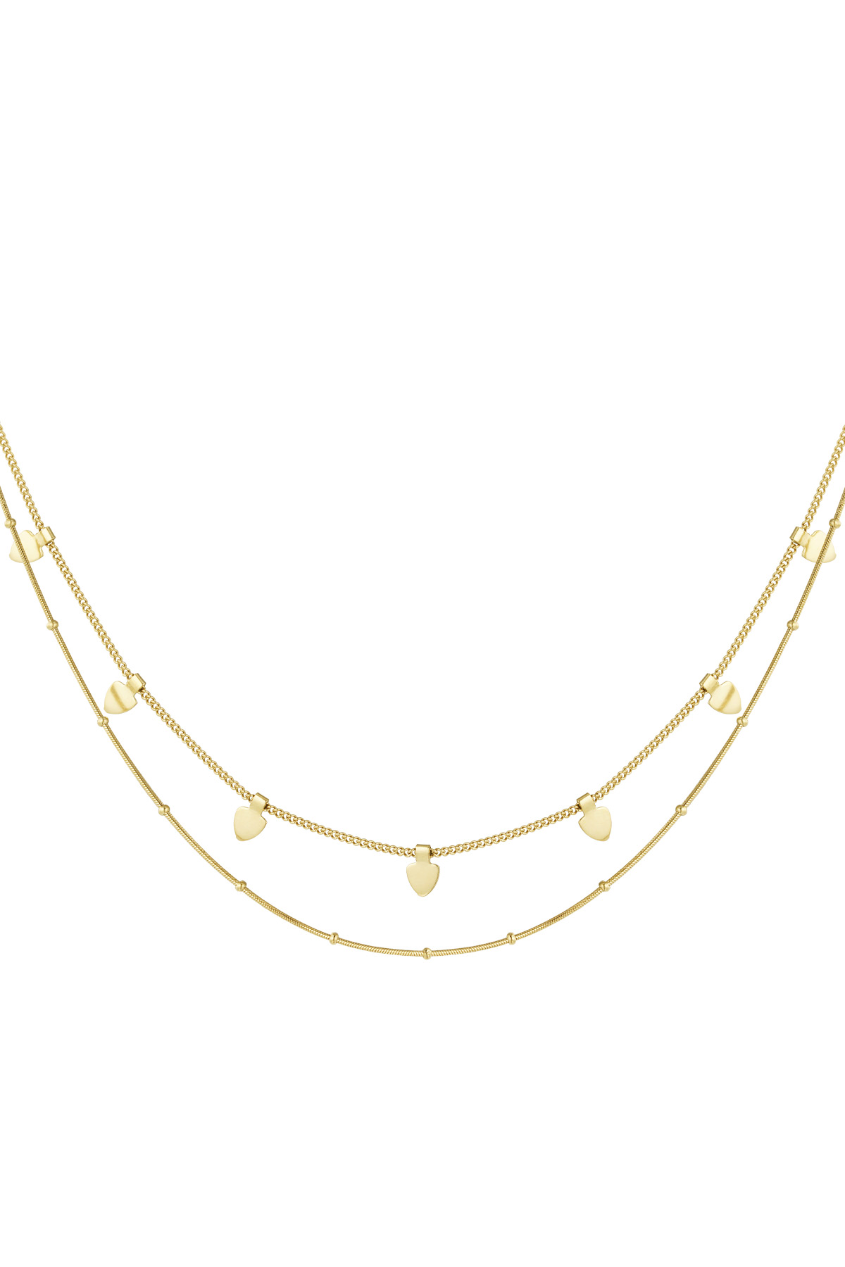 Layer up ketting - goud h5 