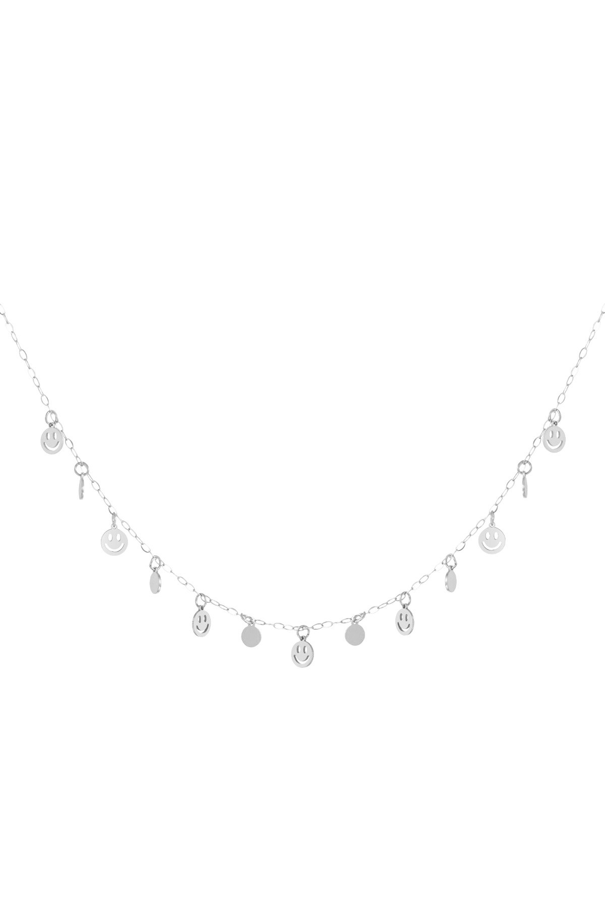 Necklace smile and shine - silver h5 