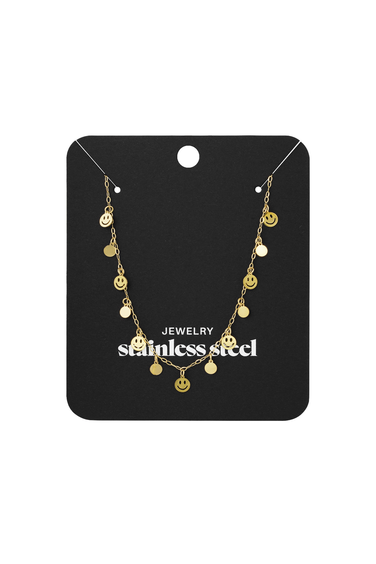 Ketting smile & shine - goud h5 Afbeelding3