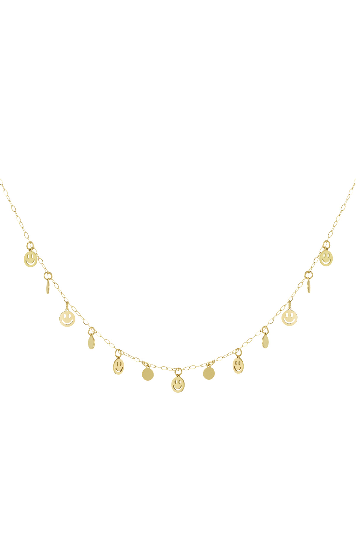 Ketting smile & shine - goud h5 