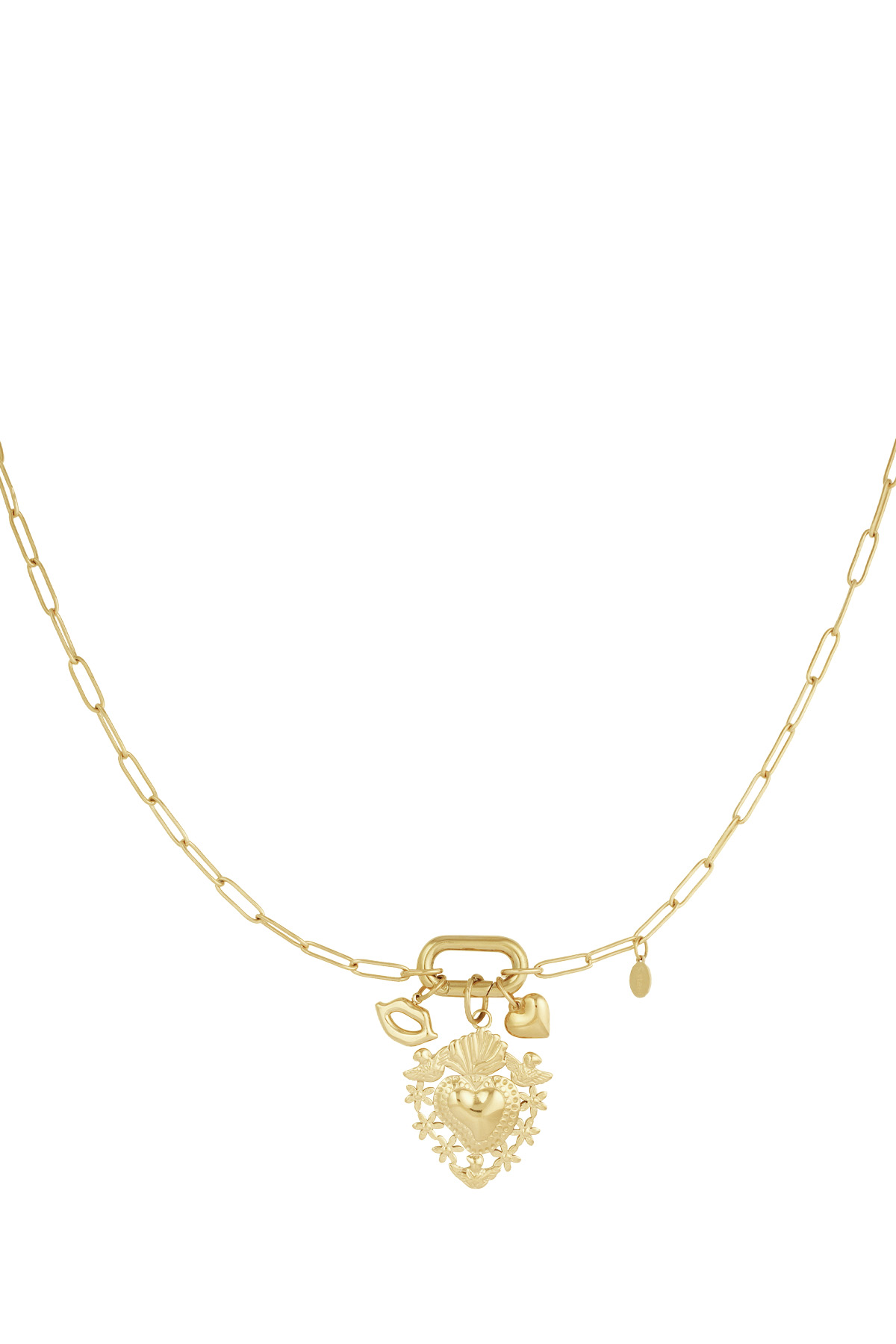 Charm haven necklace - gold h5 