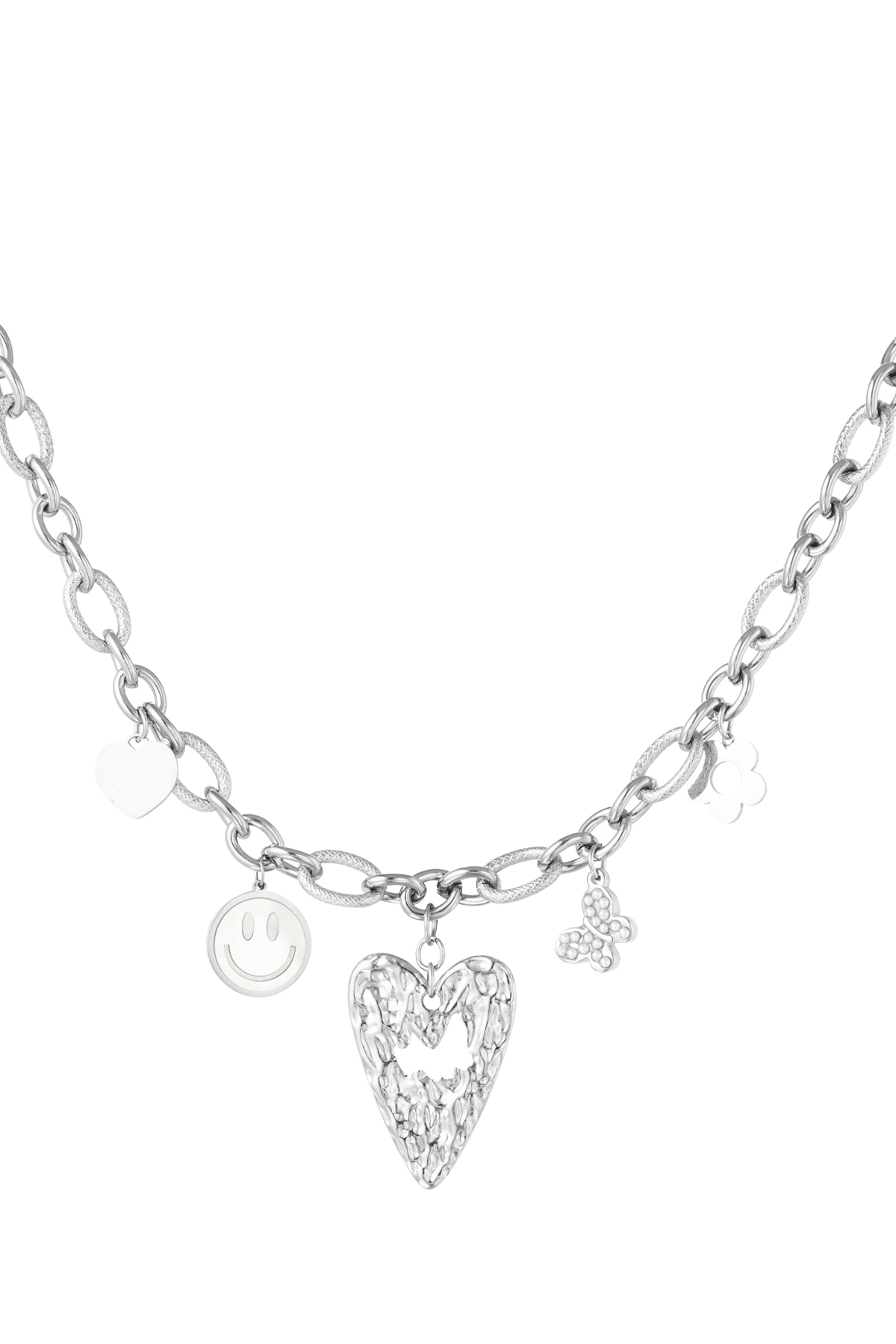 Charm parade necklace - silver h5 