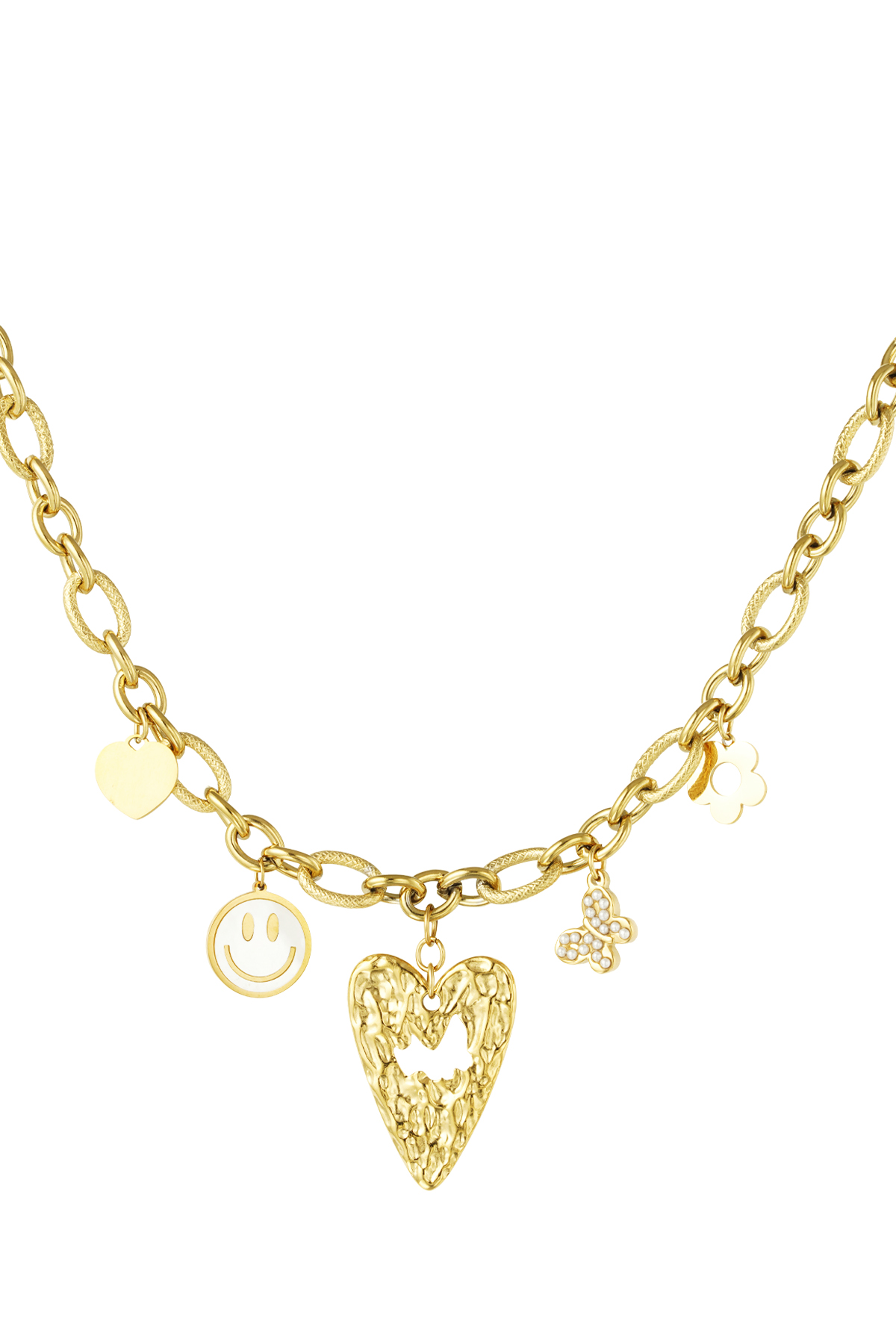 Charm parade ketting - goud h5 