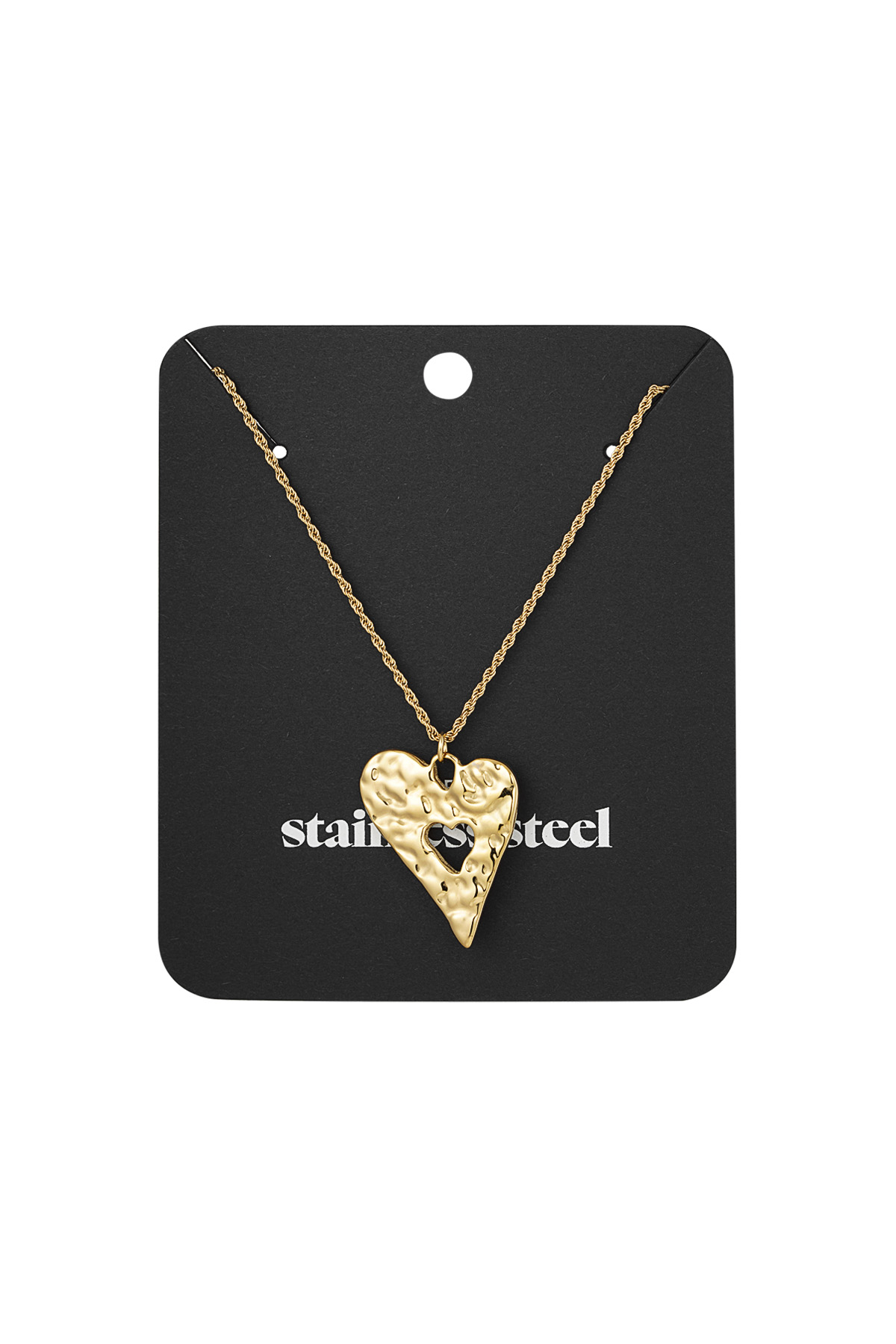 Sparkling heart ketting - goud h5 Afbeelding2