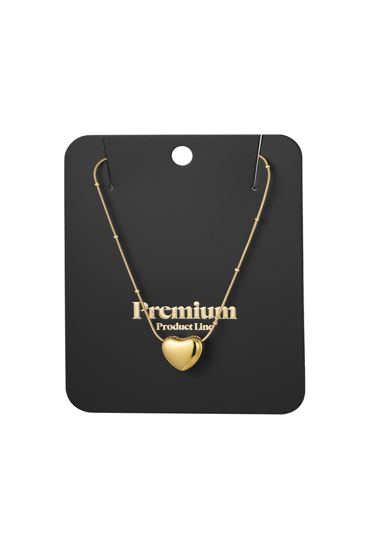 Soft heart ketting - goud h5 Afbeelding2