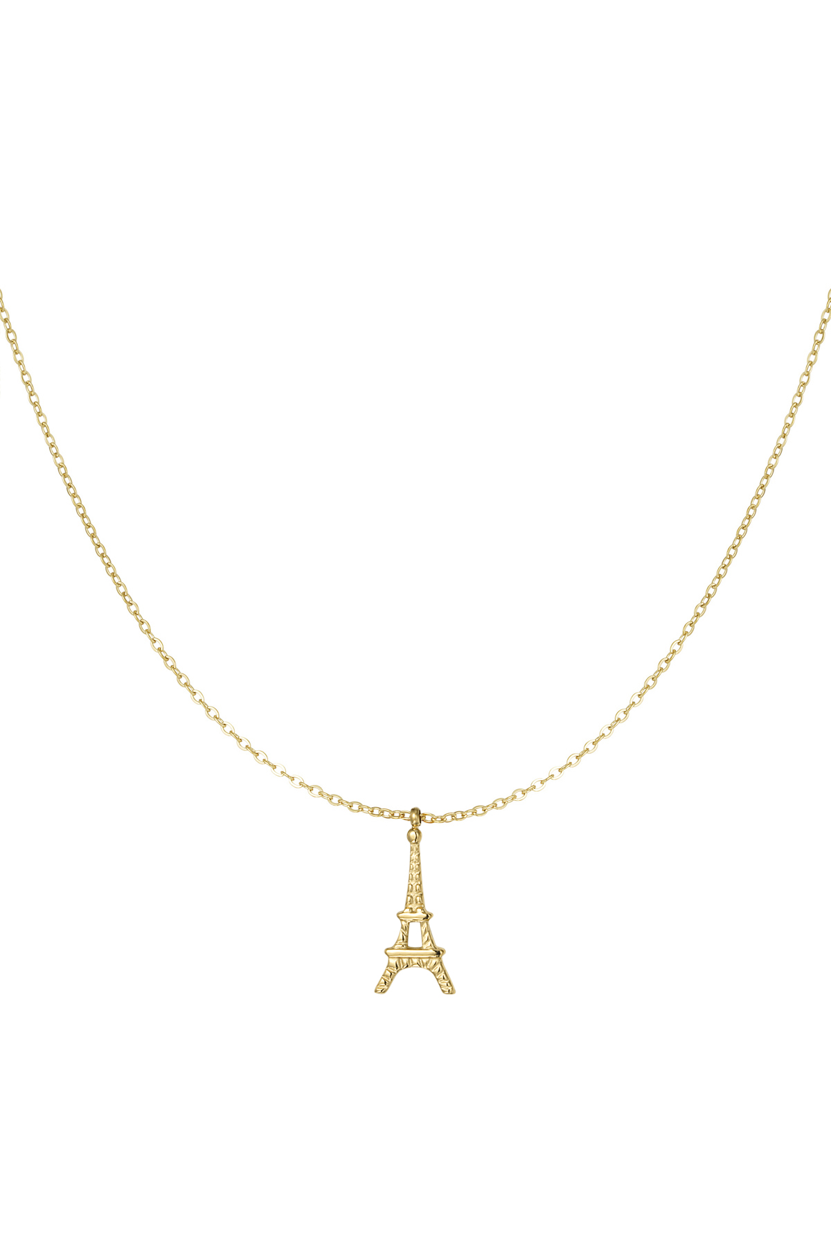 Eiffel elegance necklace - gold h5 