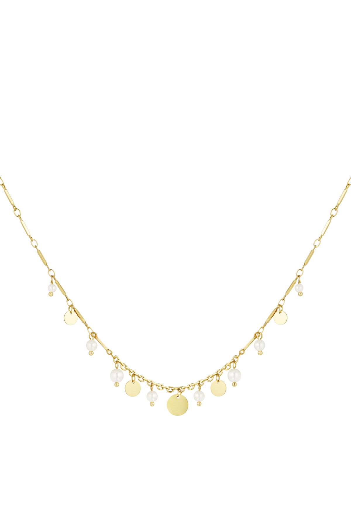 Coined elegance necklace - gold h5 