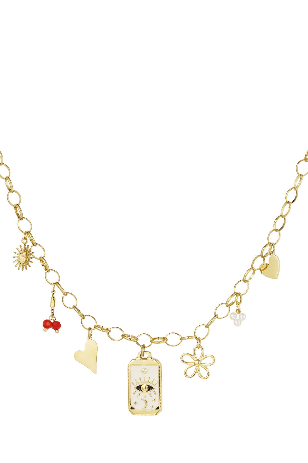 Enchanted elegance necklace - gold h5 