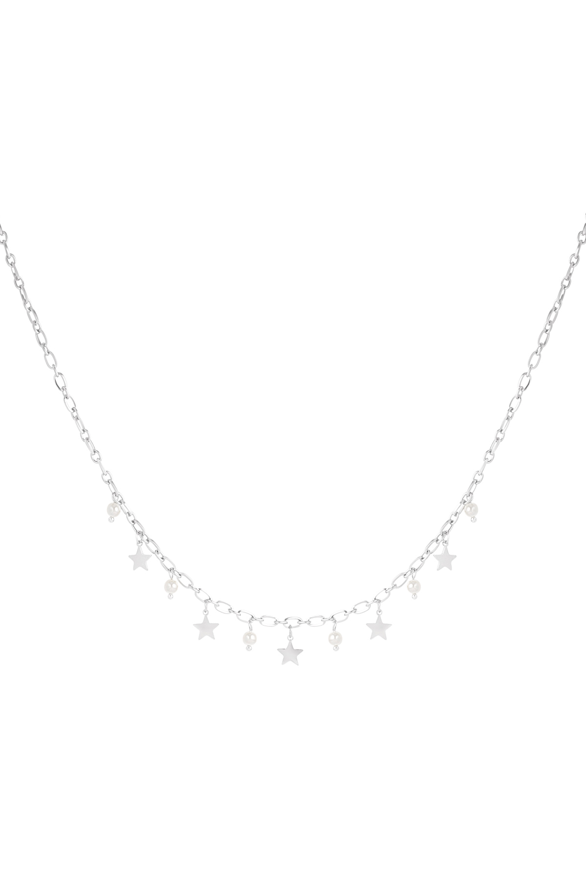 Starry night necklace - silver h5 