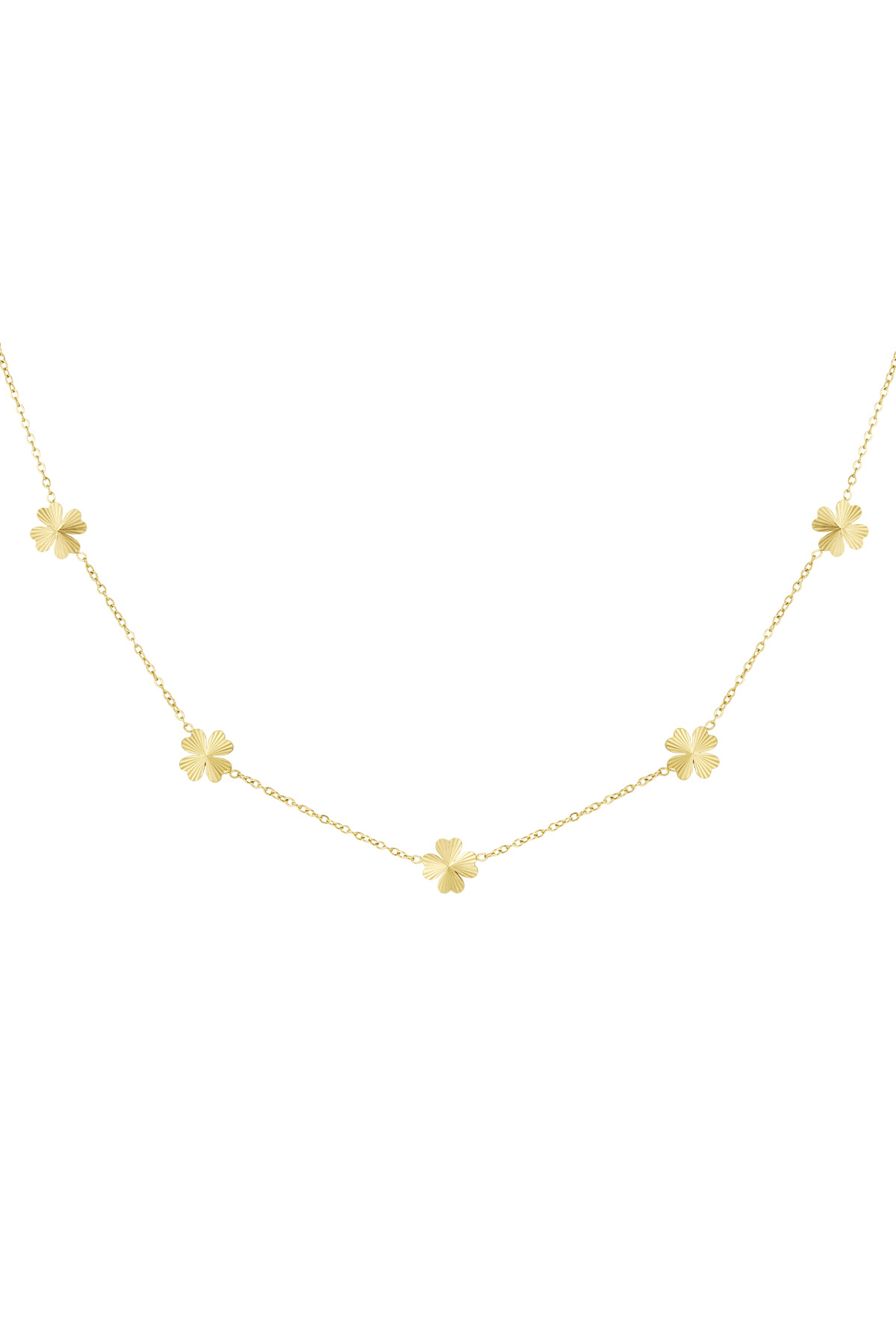 Leafy luck necklace - gold h5 