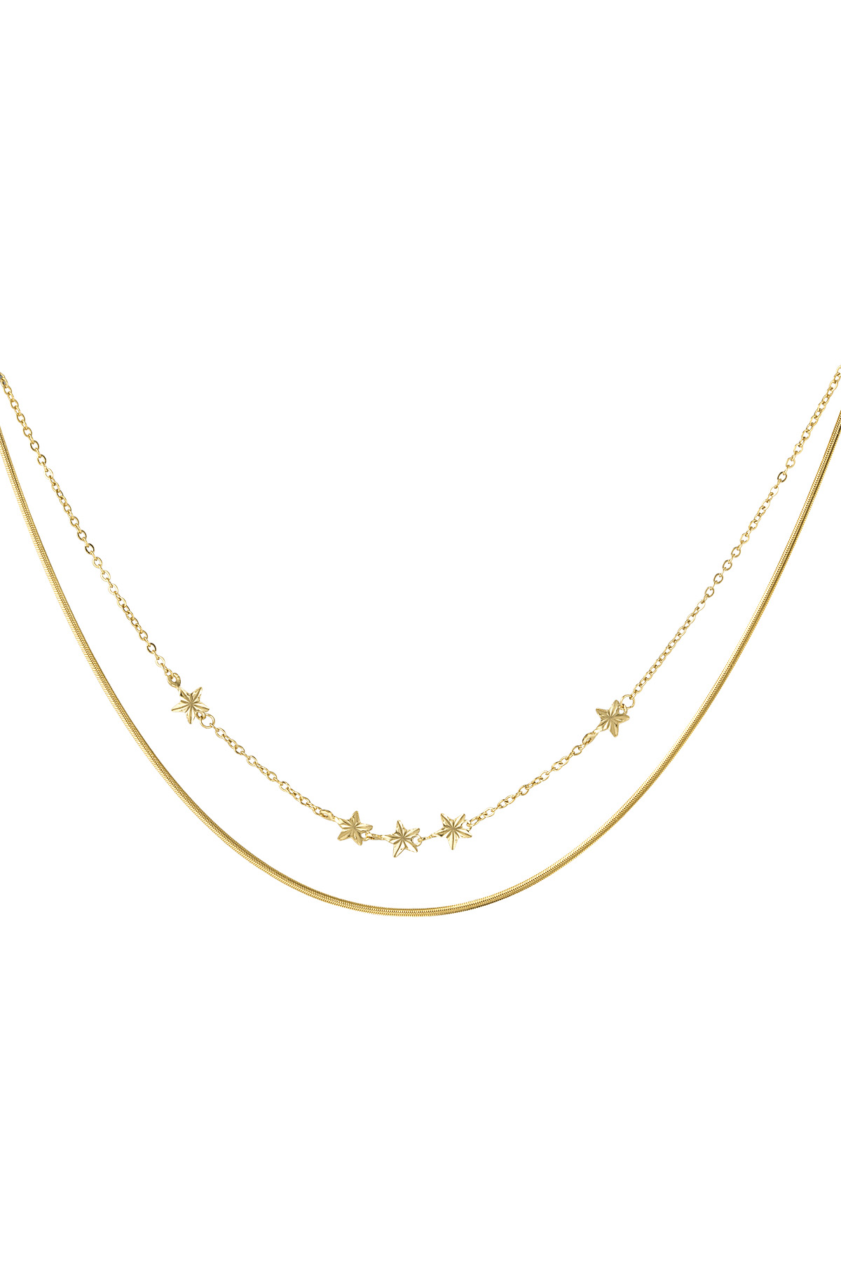 Starry layers necklace - Gold color