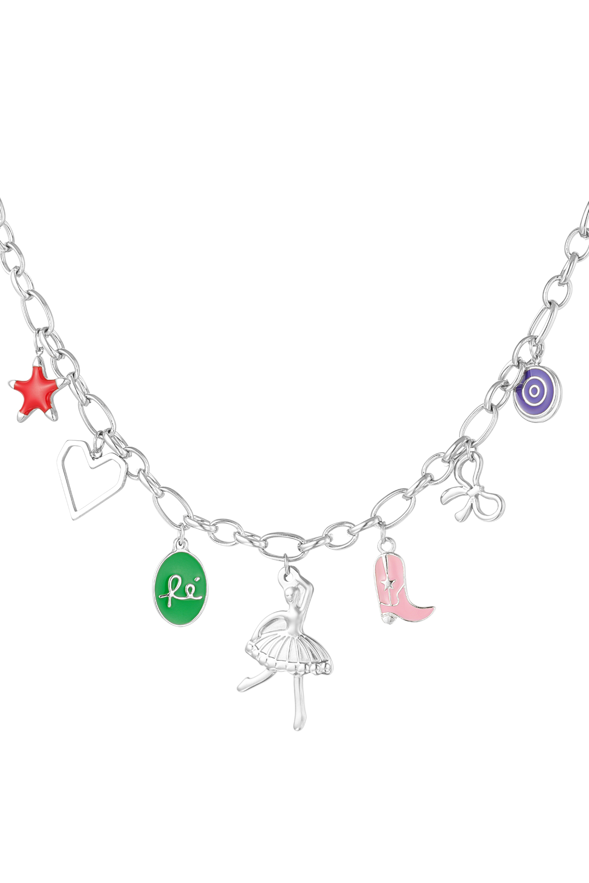 Twinkle charms necklace - silver h5 