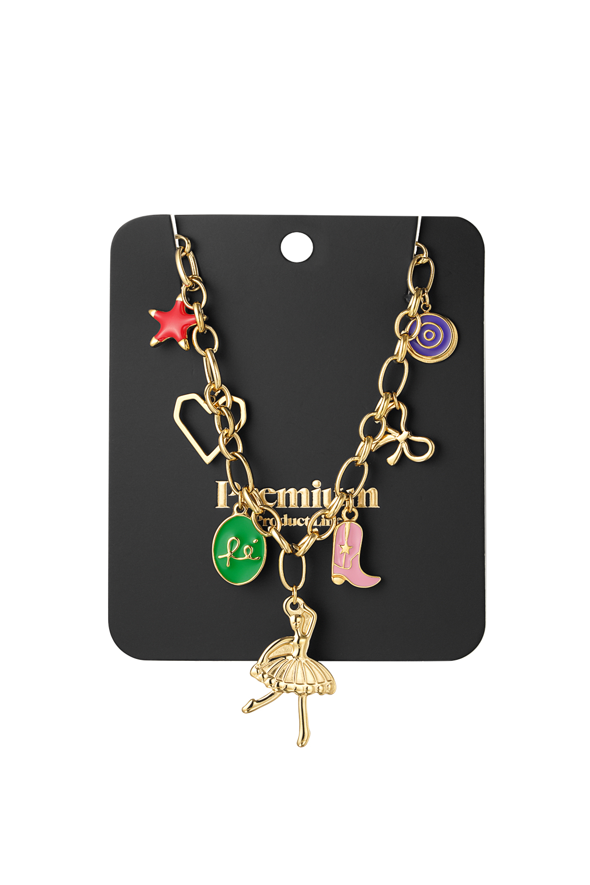 Twinkle charms ketting - goud h5 Afbeelding3