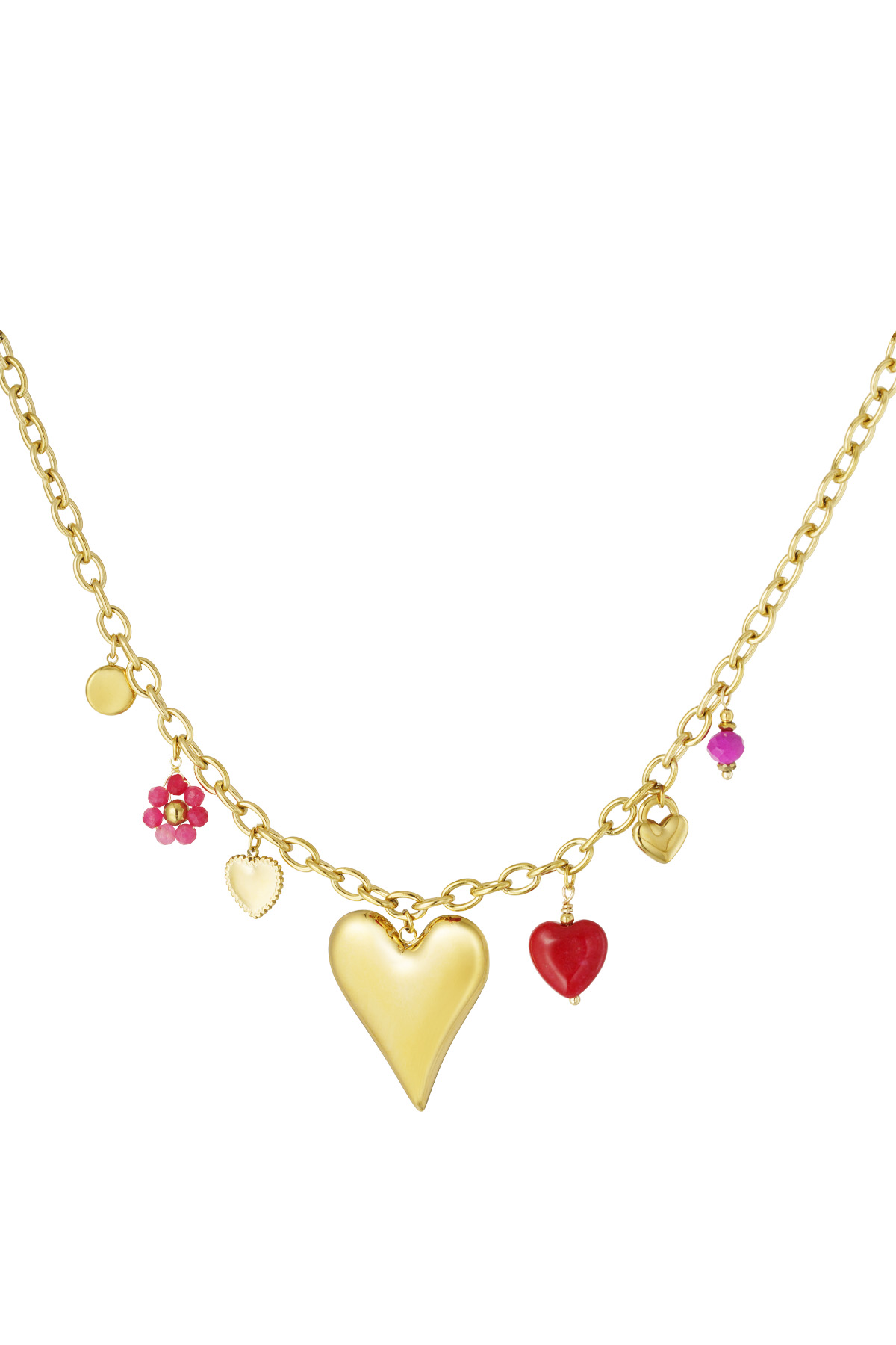 Charm & chill necklace - Fuchsia h5 