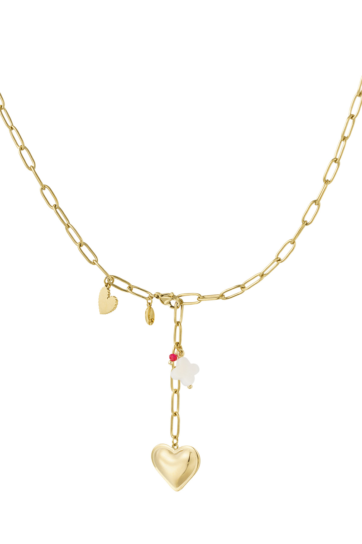 Necklace clover to my heart - Gold color h5 