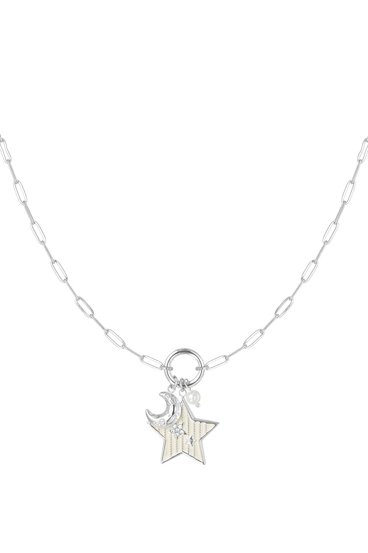 Charm necklace starry dreams - Silver Color color h5 