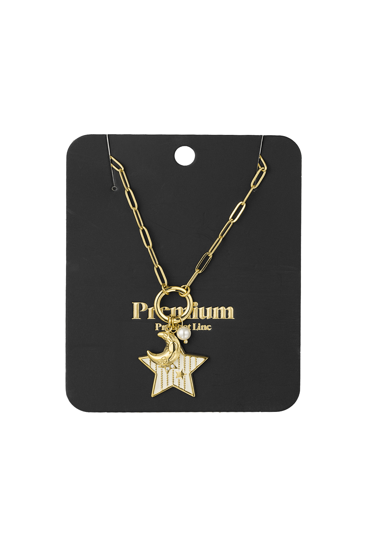 Charm necklace starry nights - Gold color h5 Picture3