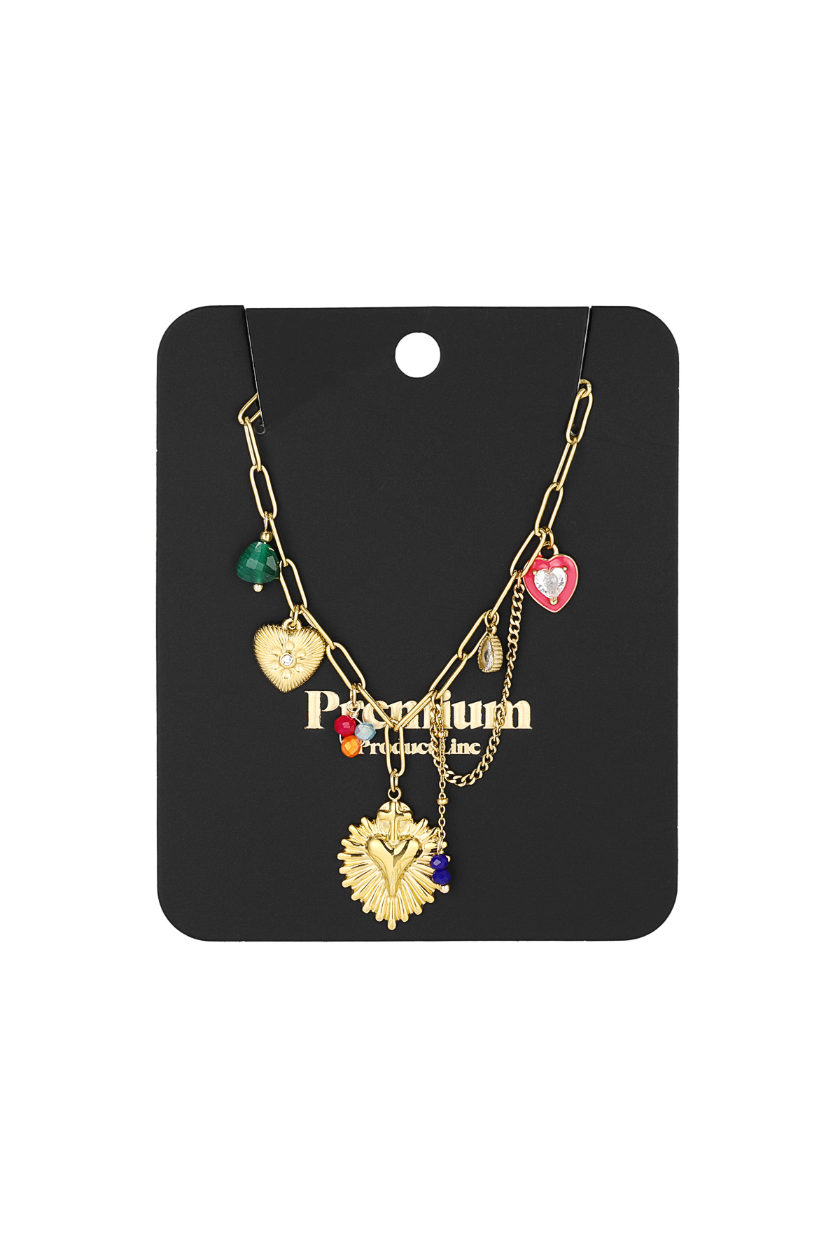 Colorful joy necklace - Gold color h5 Picture3