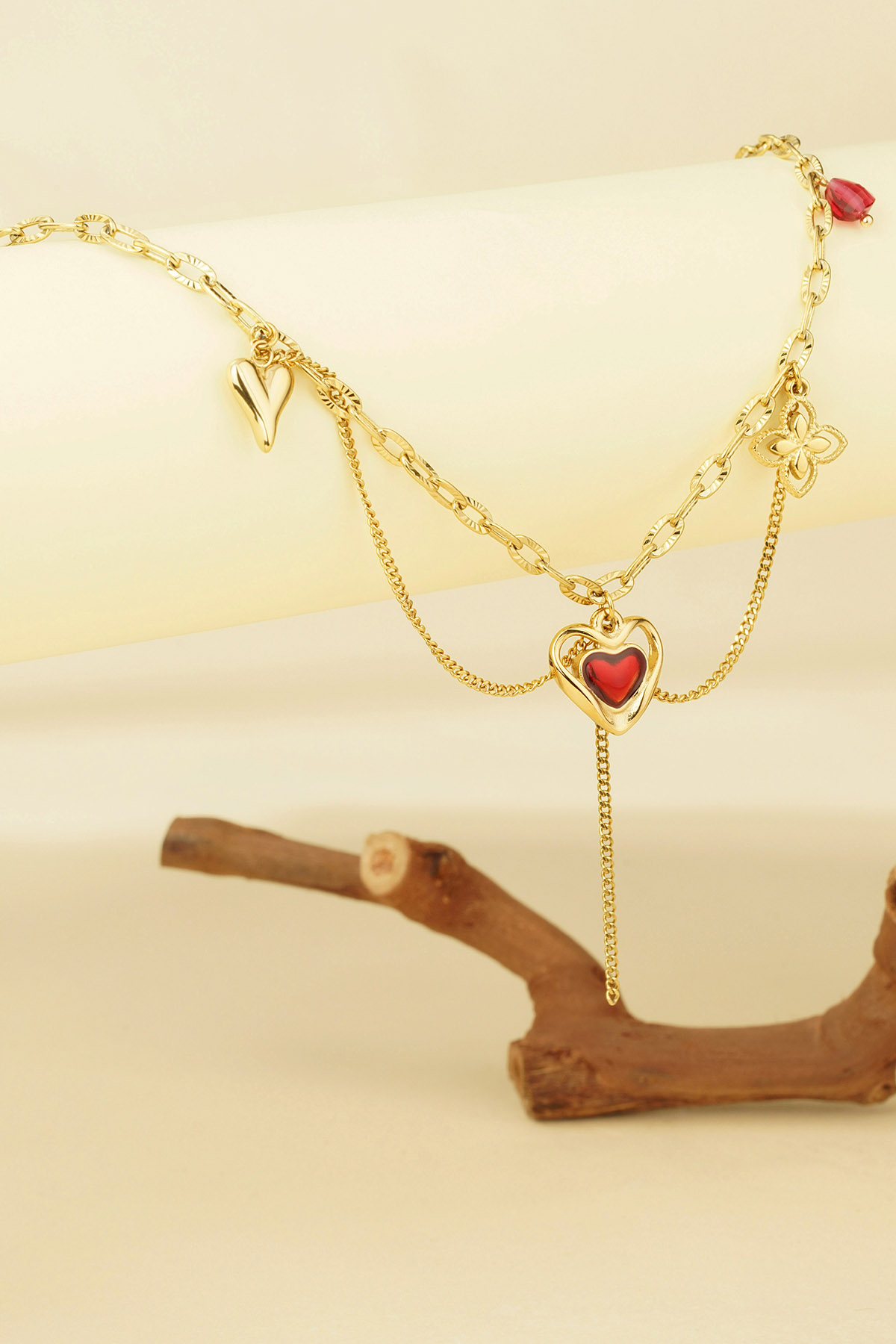 Pulse of love charm necklace - Gold color h5 Picture5