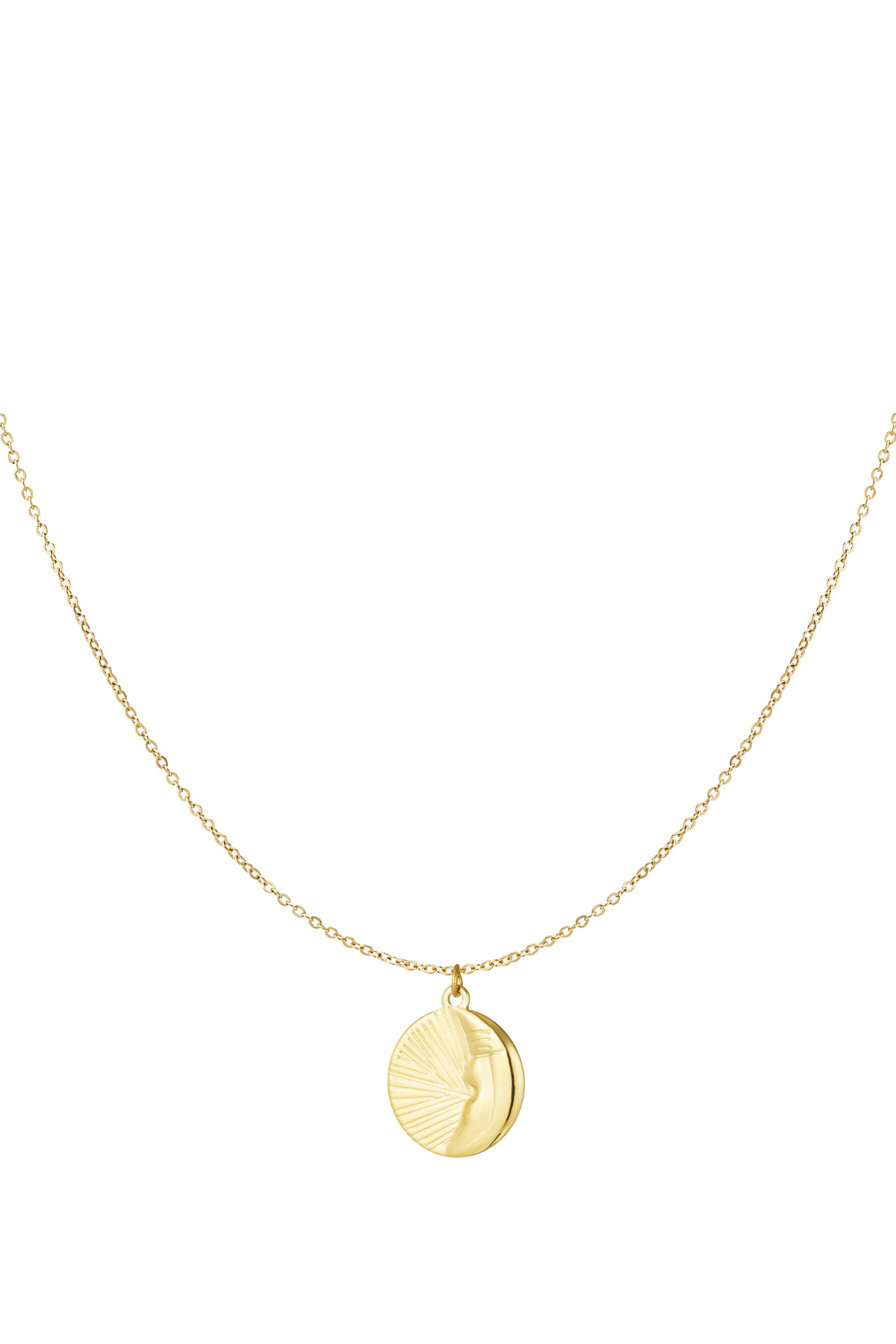 Moonrise necklace - gold h5 