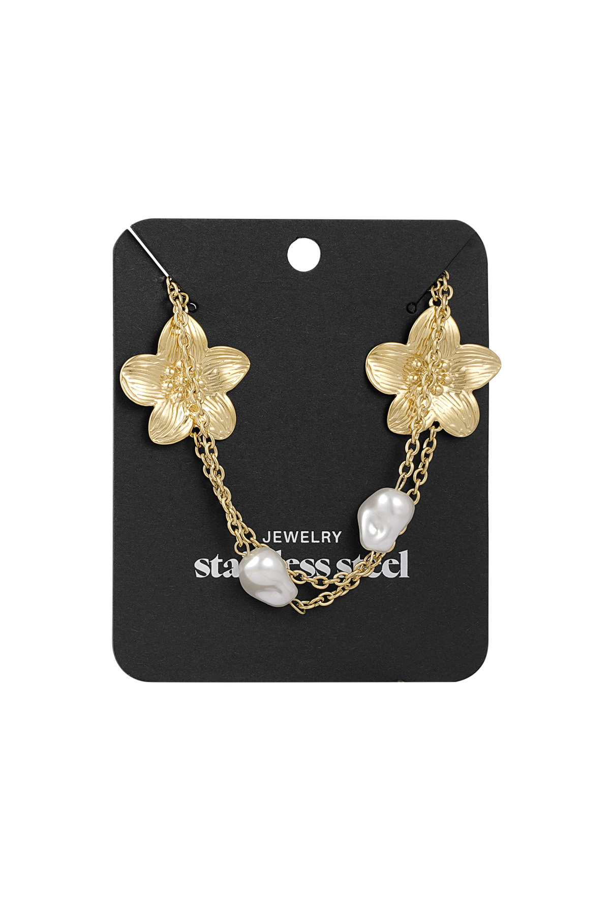 Blossom pearl necklace - gold h5 Picture3