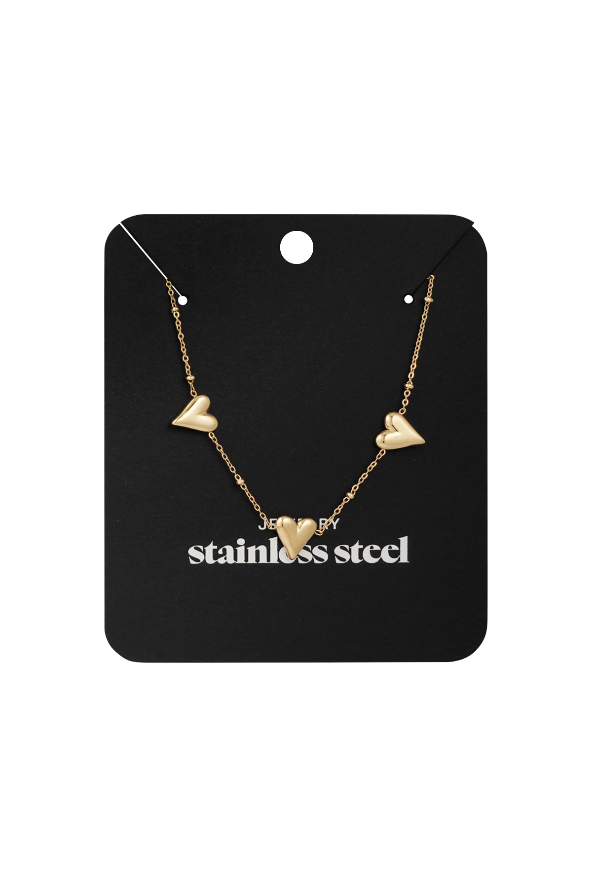 Triple love ketting - goud h5 Afbeelding3