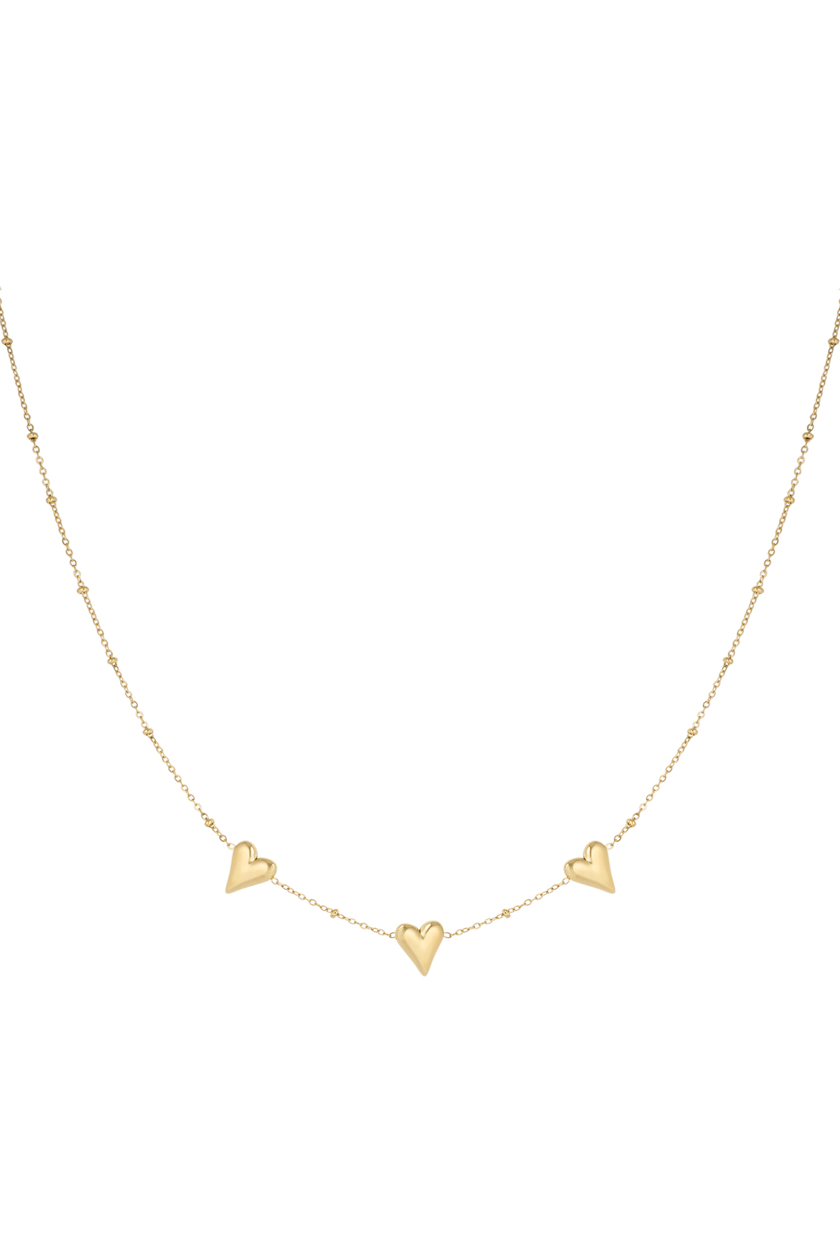 Triple love necklace - gold h5 