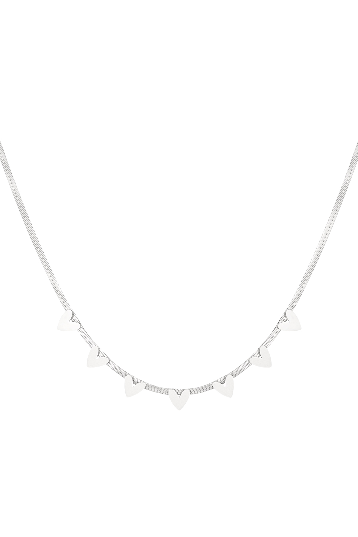 Heart party necklace - silver h5 