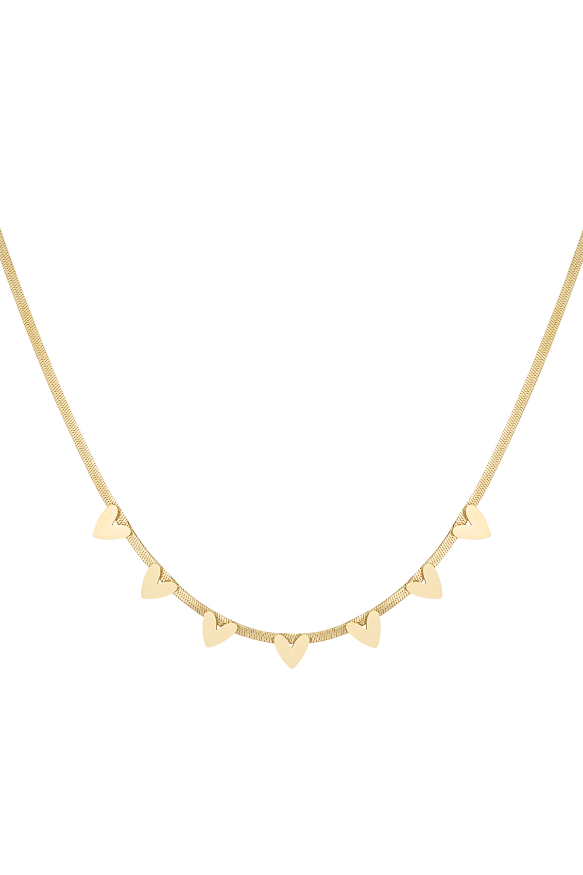 Heart party necklace - gold h5 