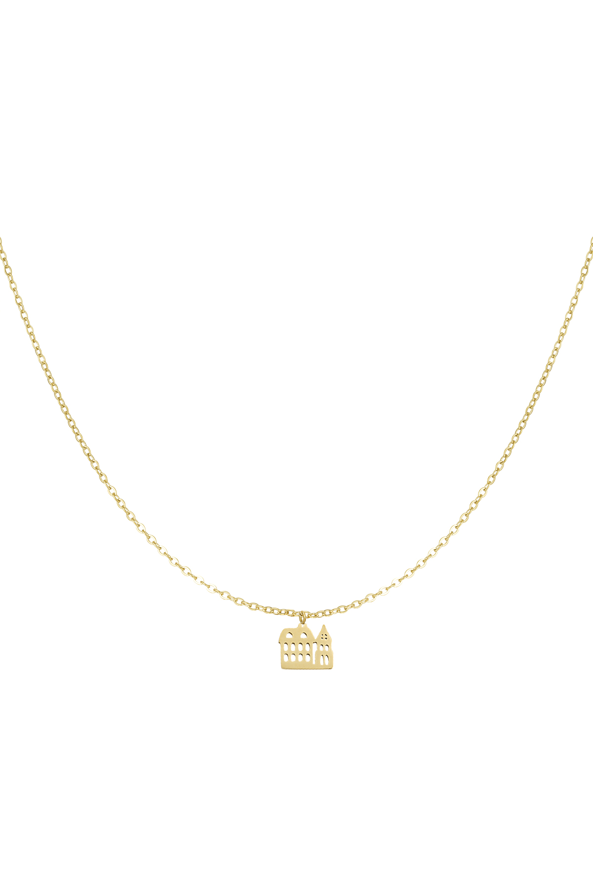 Canal house necklace - gold h5 