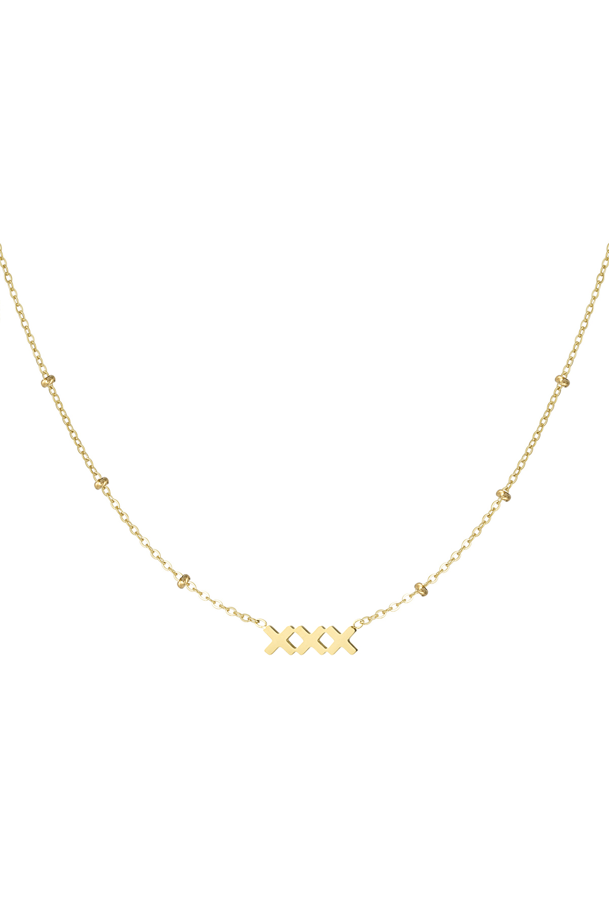 XXX Amsterdam necklace - Gold color h5 